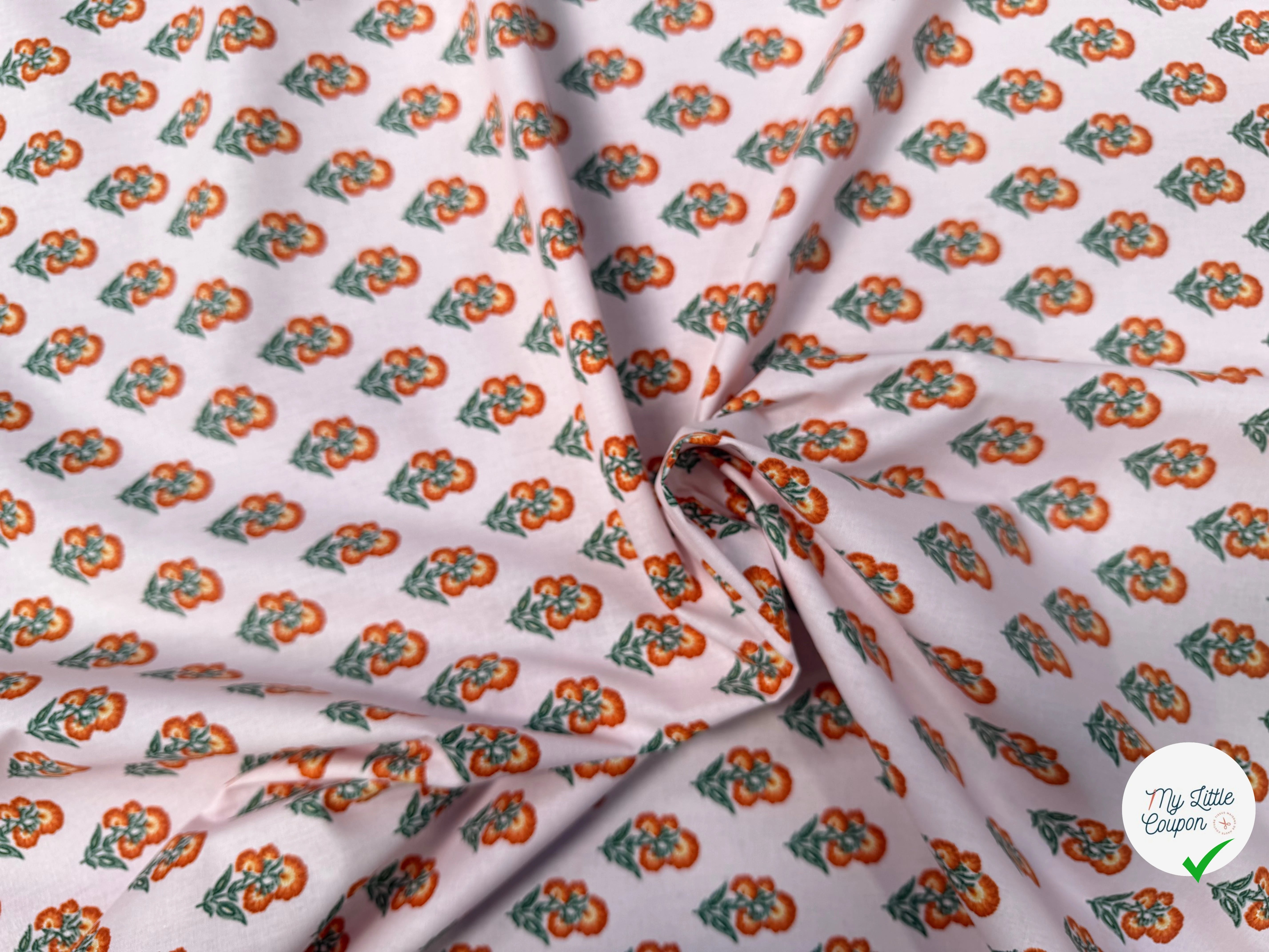 PERCALE DE COTON ADI ROSE - My Little Coupon