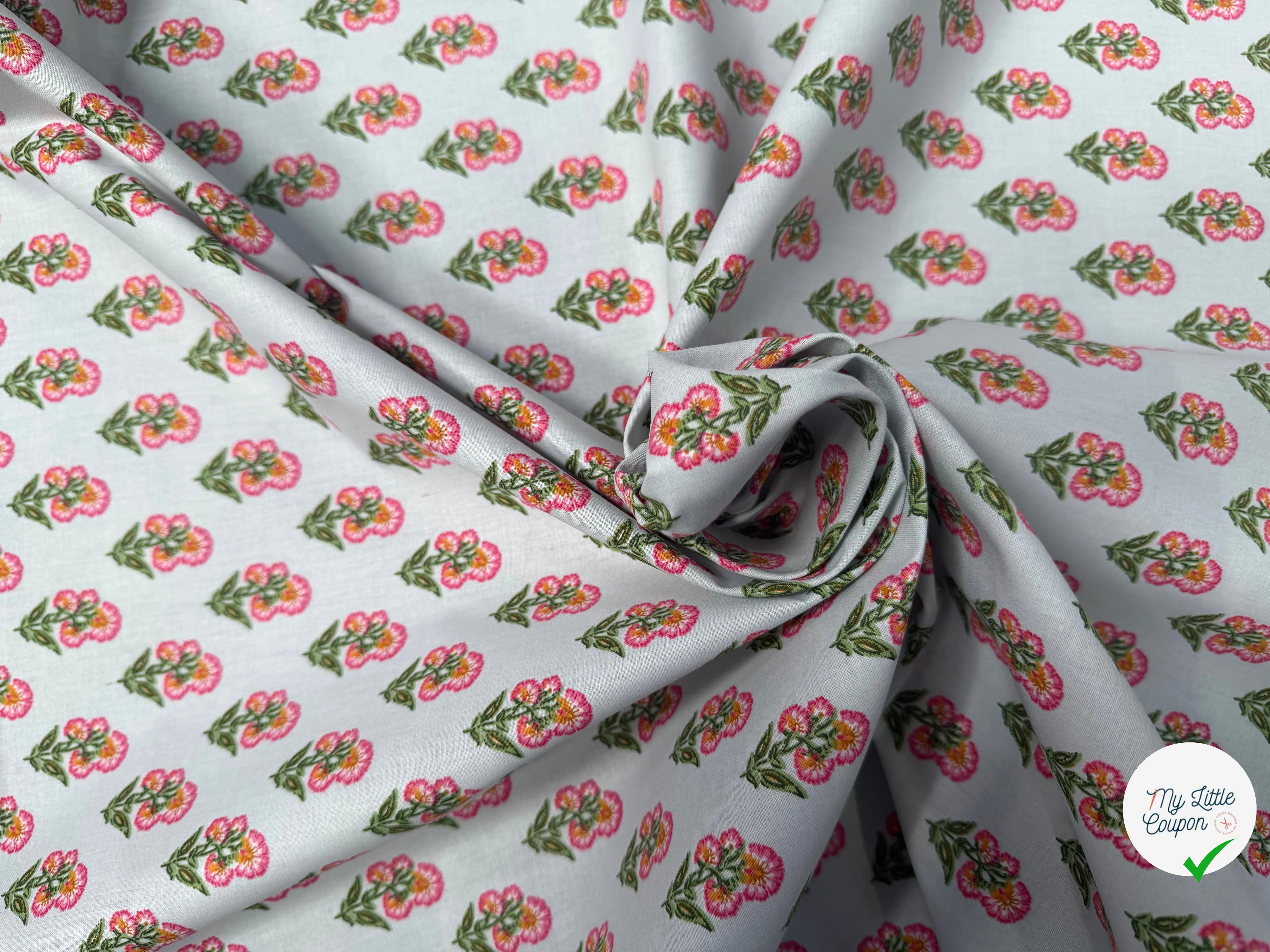 PERCALE DE COTON ADI TURQUOISE - My Little Coupon