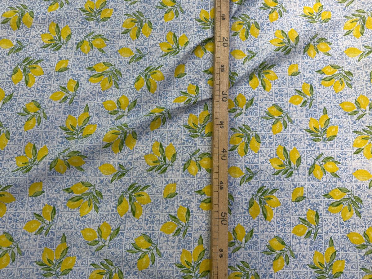 PERCALE DE COTON ALGARVE BLEU 150 CM - My Little Coupon