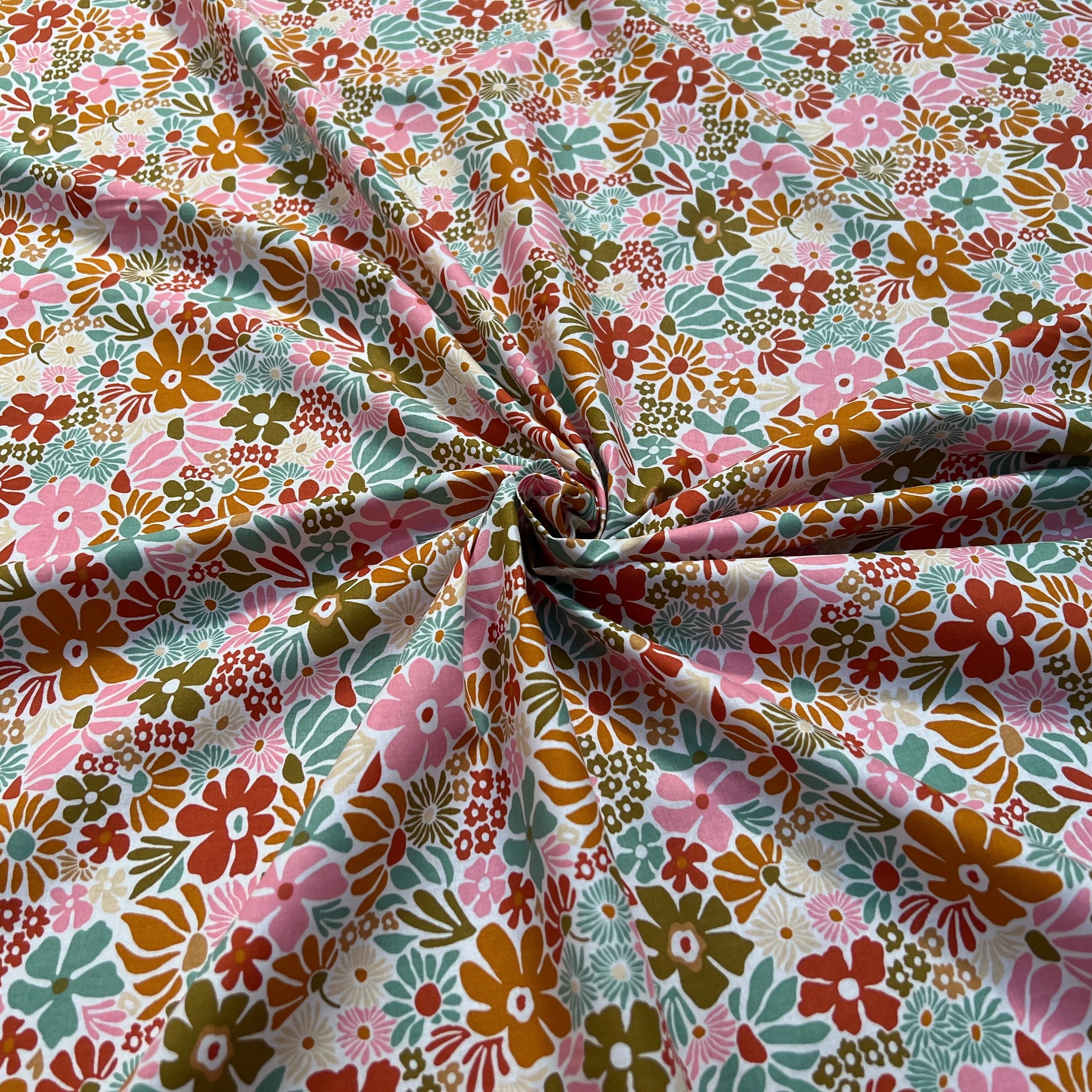 PERCALE DE COTON BEGONIA BLANC 150 CM - My Little Coupon