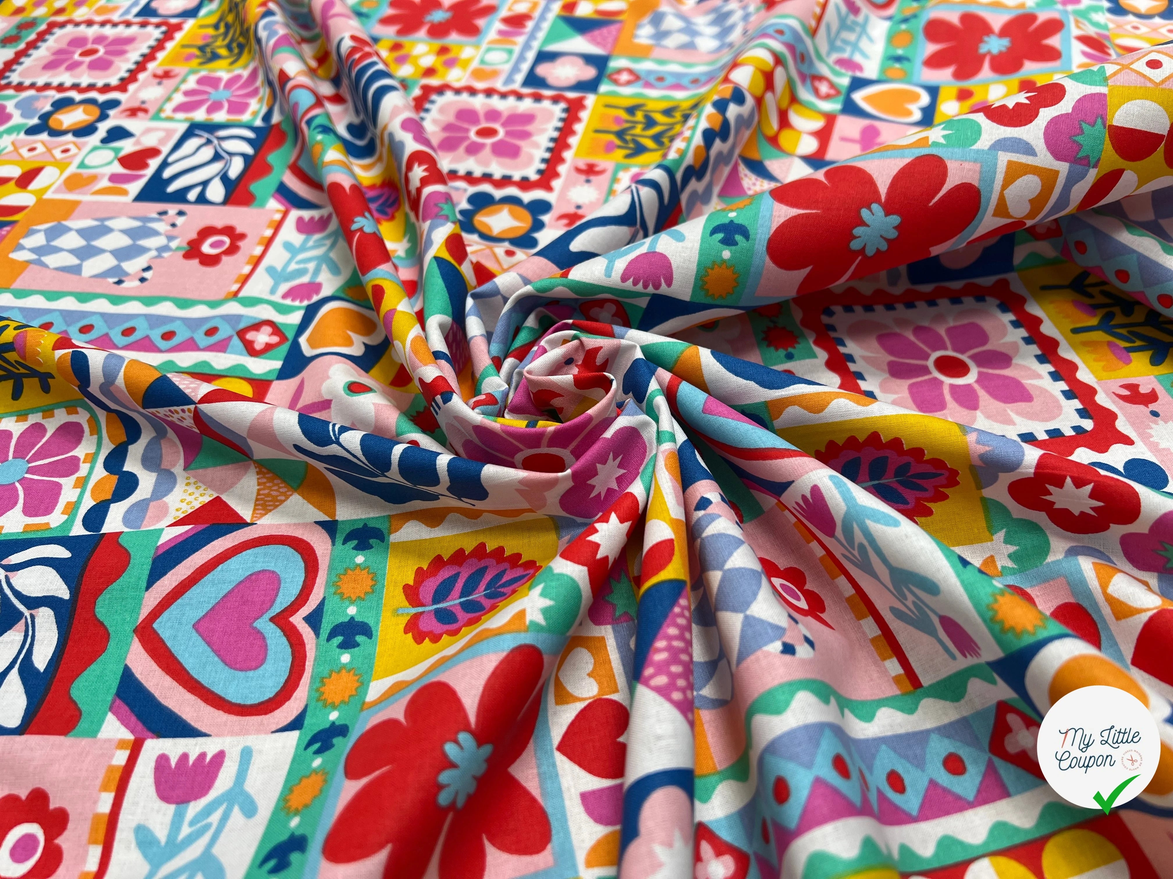 PERCALE DE COTON BIMBA BLANC 150 CM - My Little Coupon