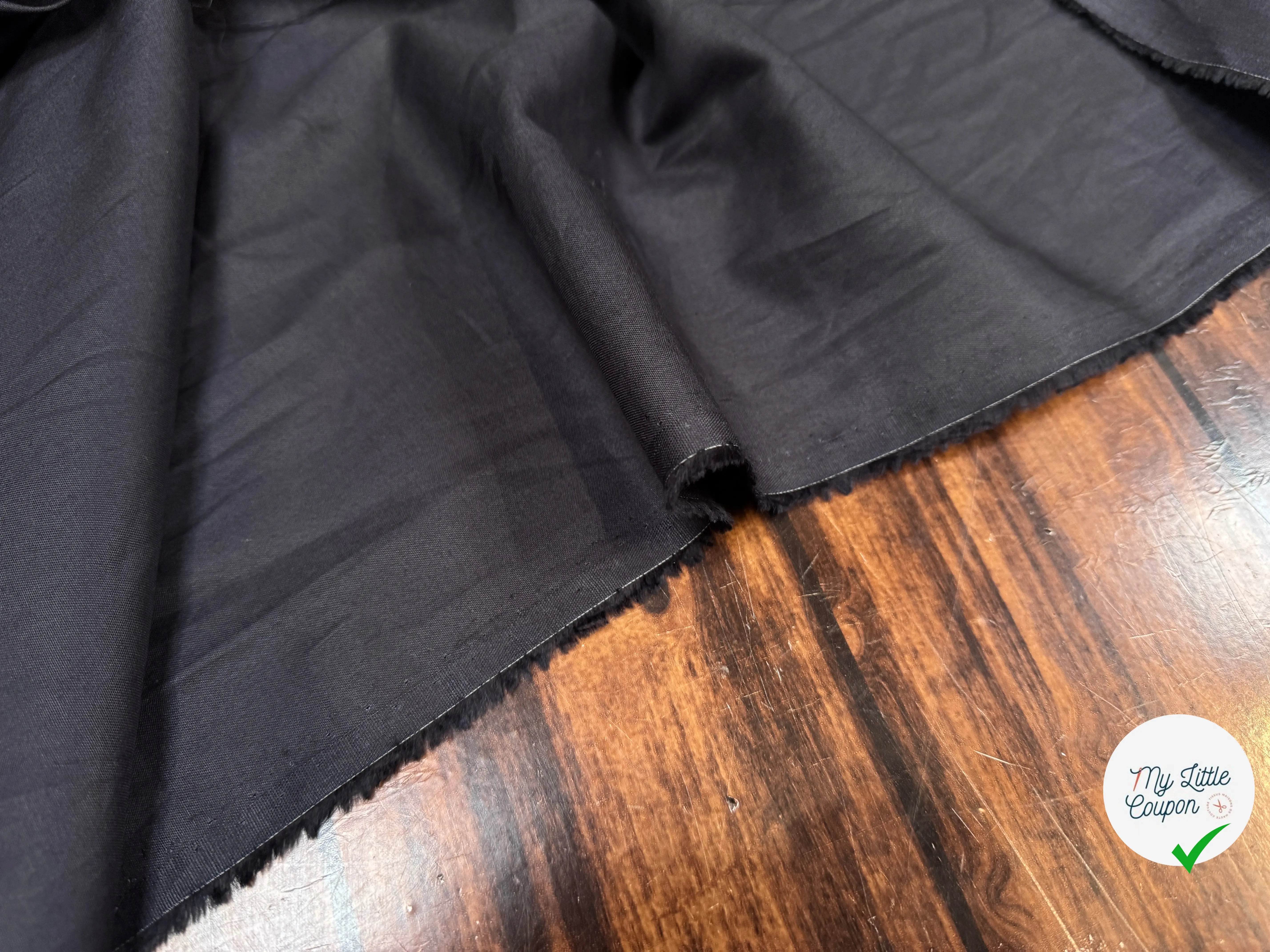 PERCALE DE COTON BLEU MARINE - My Little Coupon