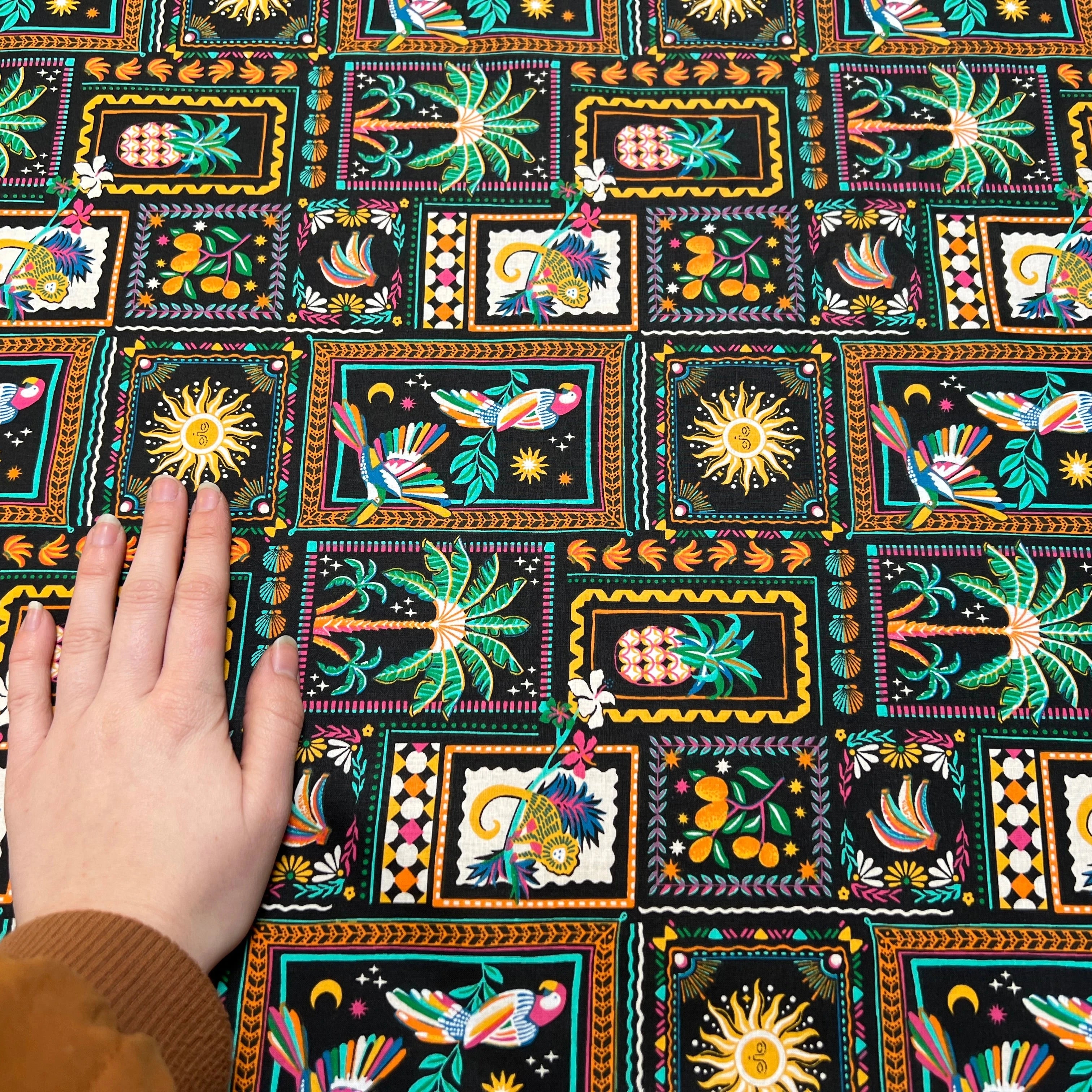 PERCALE DE COTON BOMDIA NOIR 150 CM - My Little Coupon