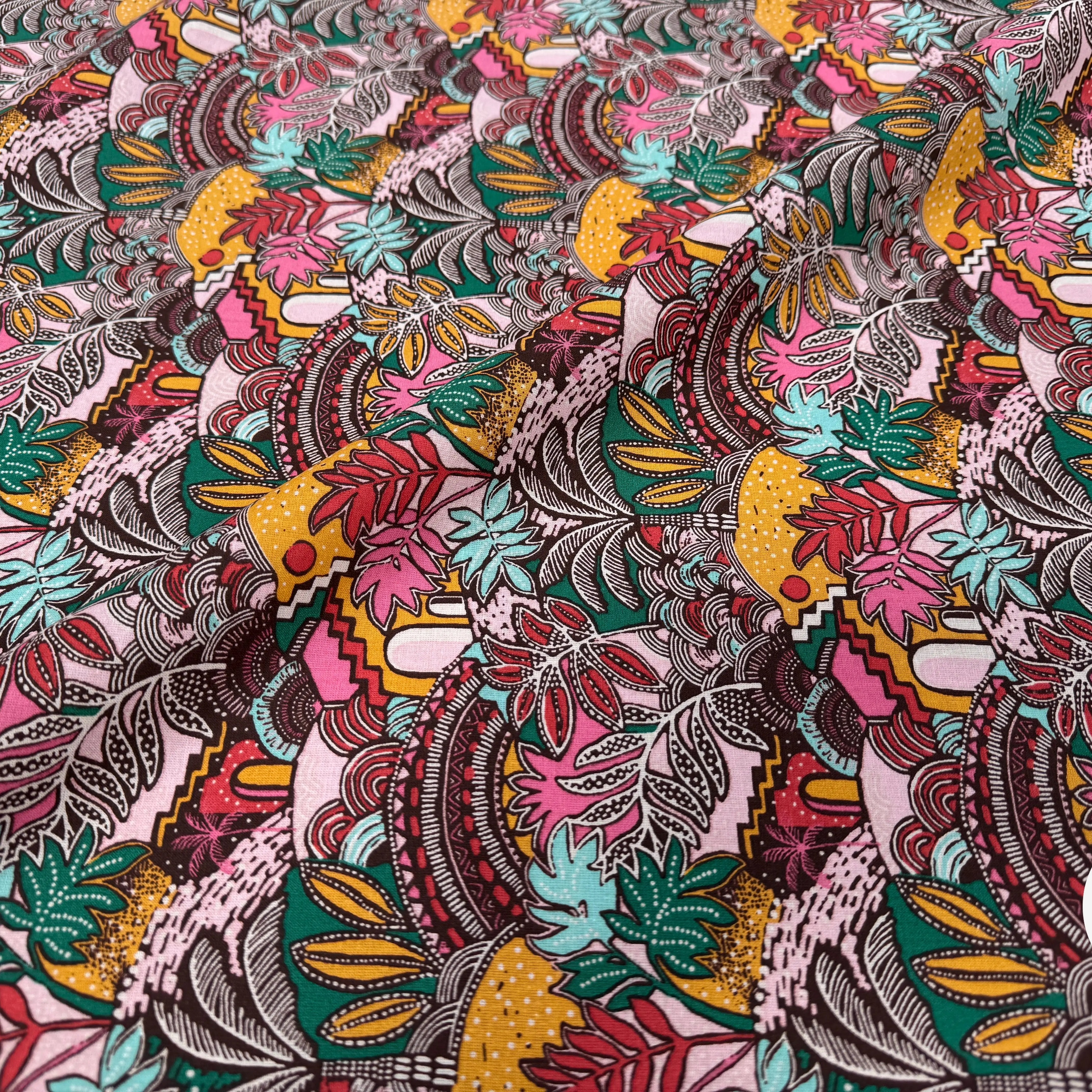 PERCALE DE COTON CARTHAGE ROSE - My Little Coupon