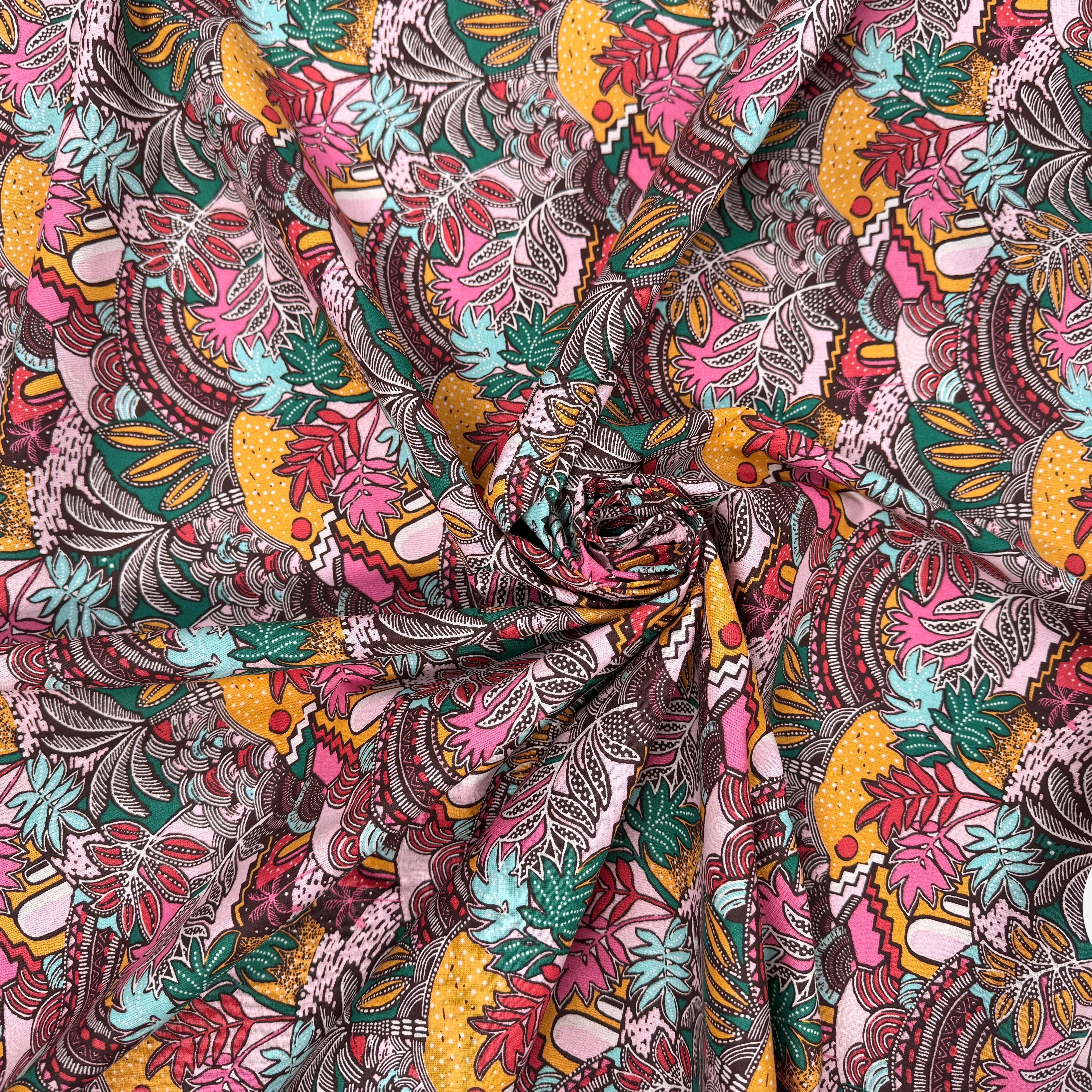 PERCALE DE COTON CARTHAGE ROSE - My Little Coupon