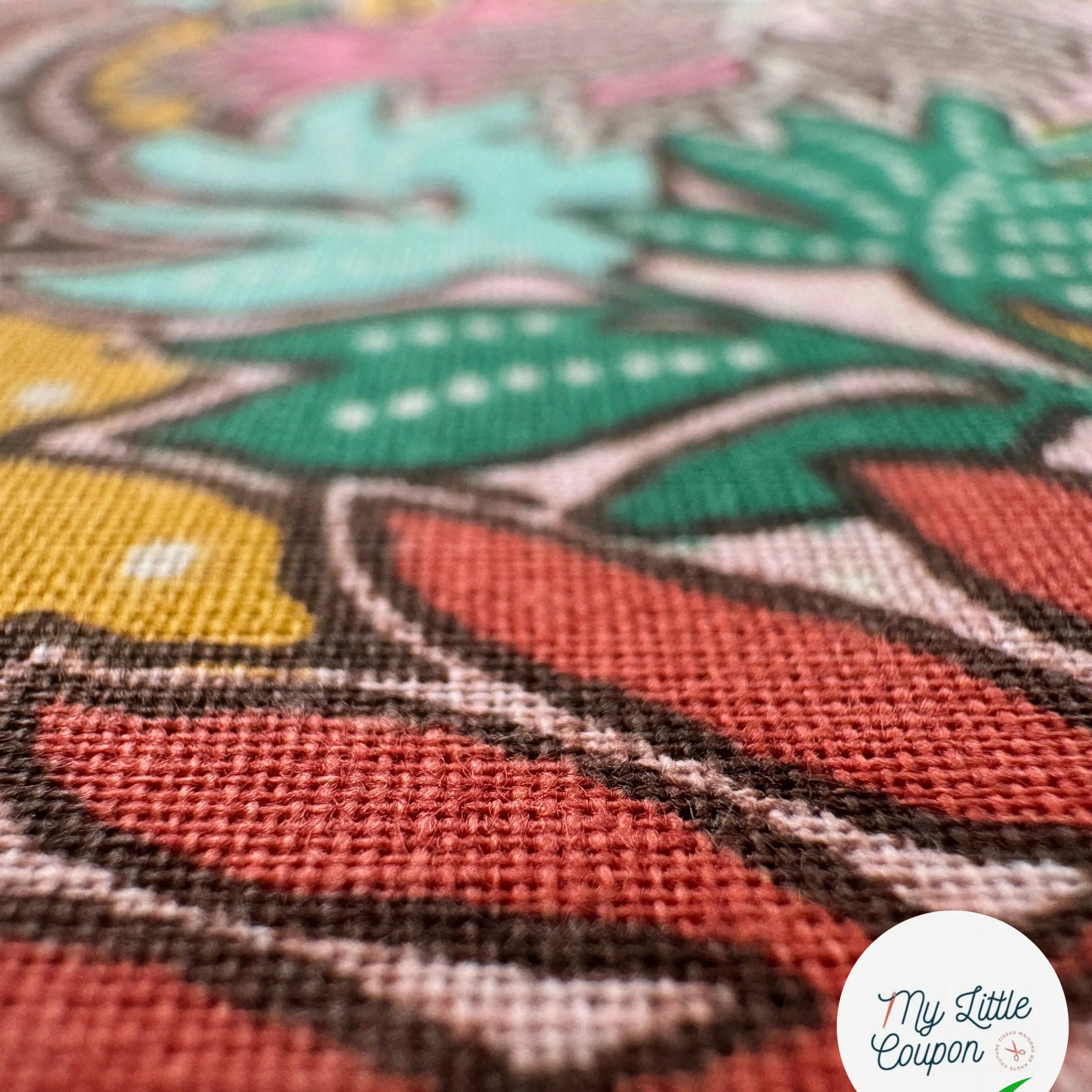 PERCALE DE COTON CARTHAGE ROSE - My Little Coupon