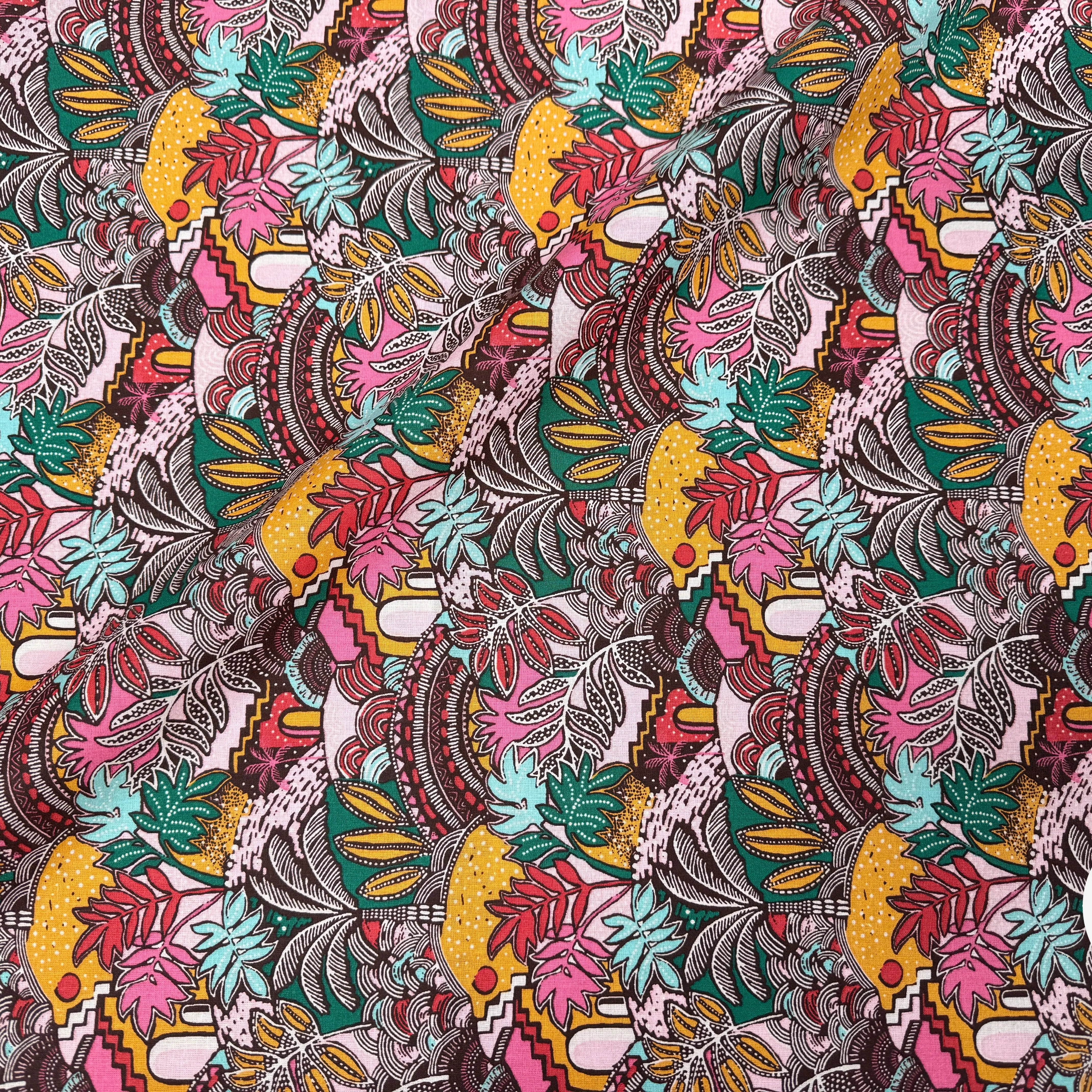 PERCALE DE COTON CARTHAGE ROSE - My Little Coupon