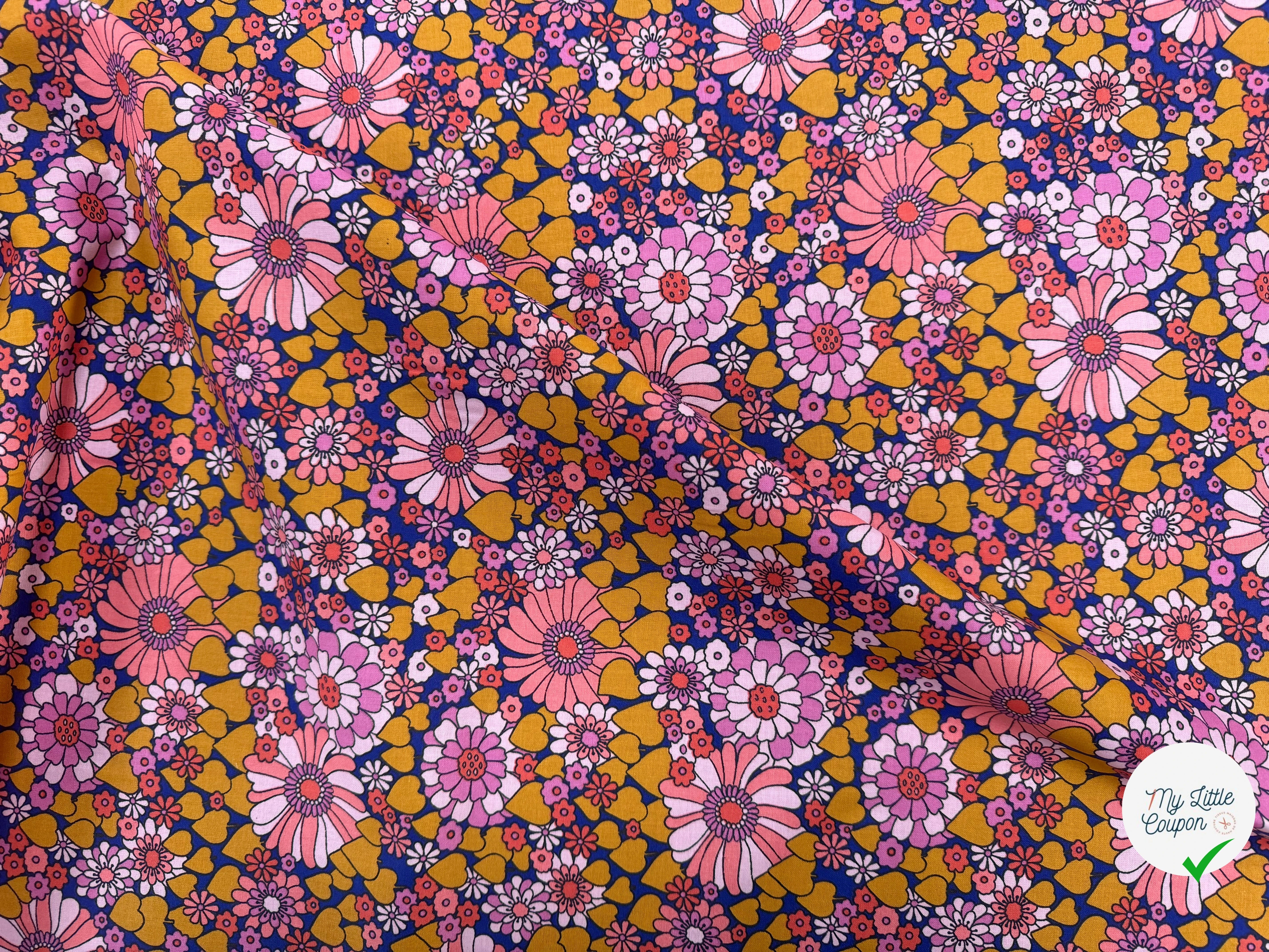 PERCALE DE COTON CHILL ROSE BLEU 150 CM - My Little Coupon