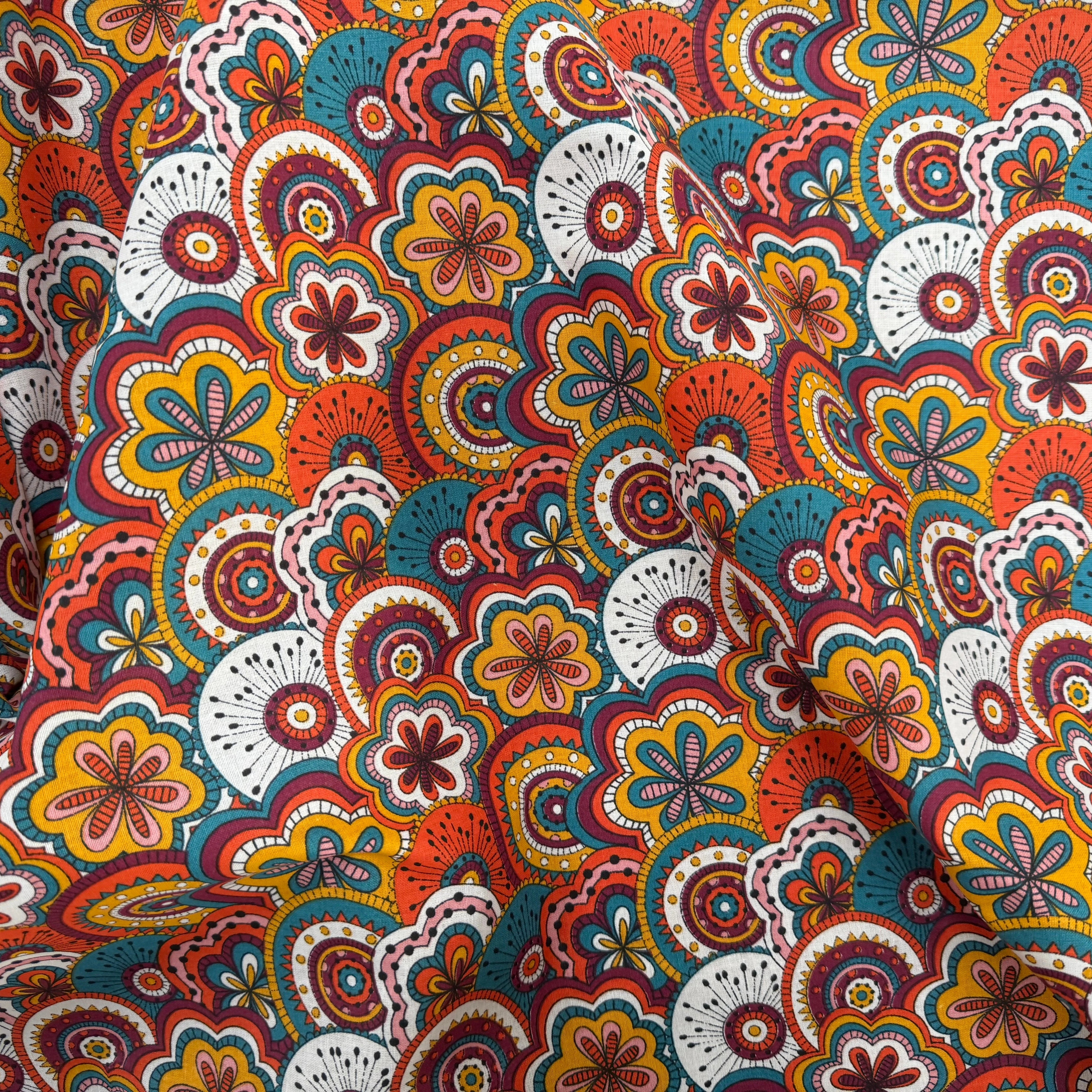 PERCALE DE COTON CHIMERE MULTICO 150 CM - My Little Coupon