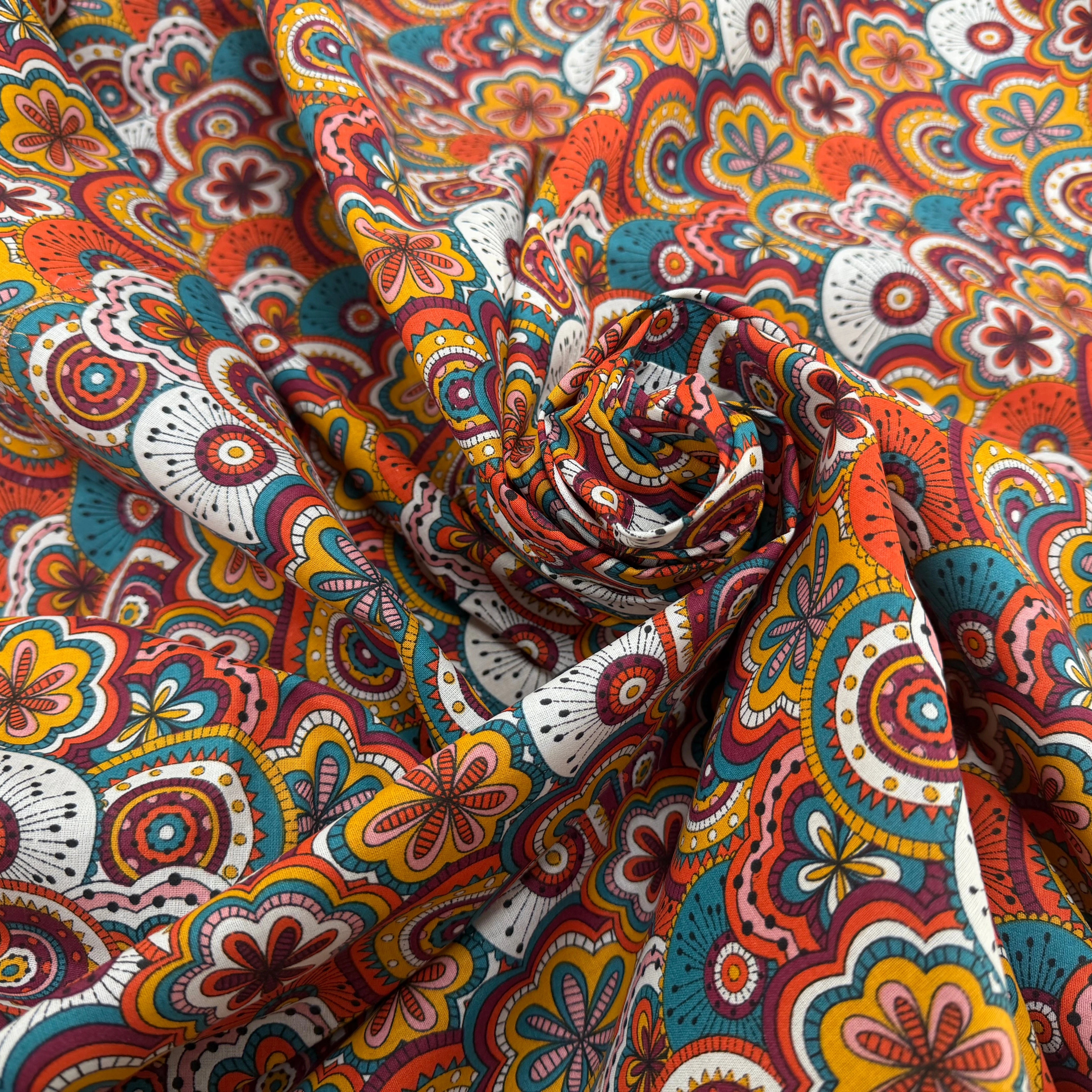 PERCALE DE COTON CHIMERE MULTICO 150 CM - My Little Coupon