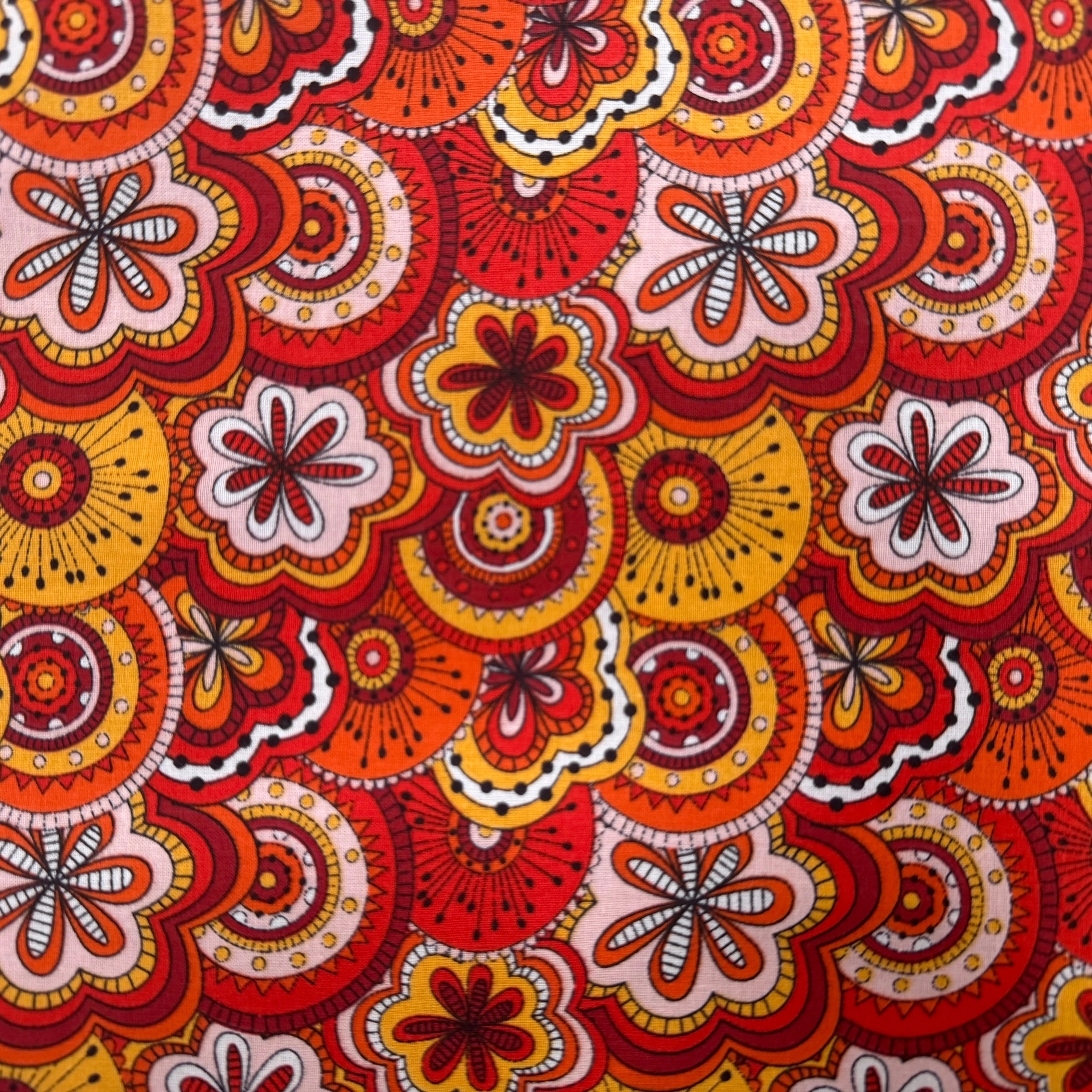 PERCALE DE COTON CHIMERE ROUGE 150 CM - My Little Coupon