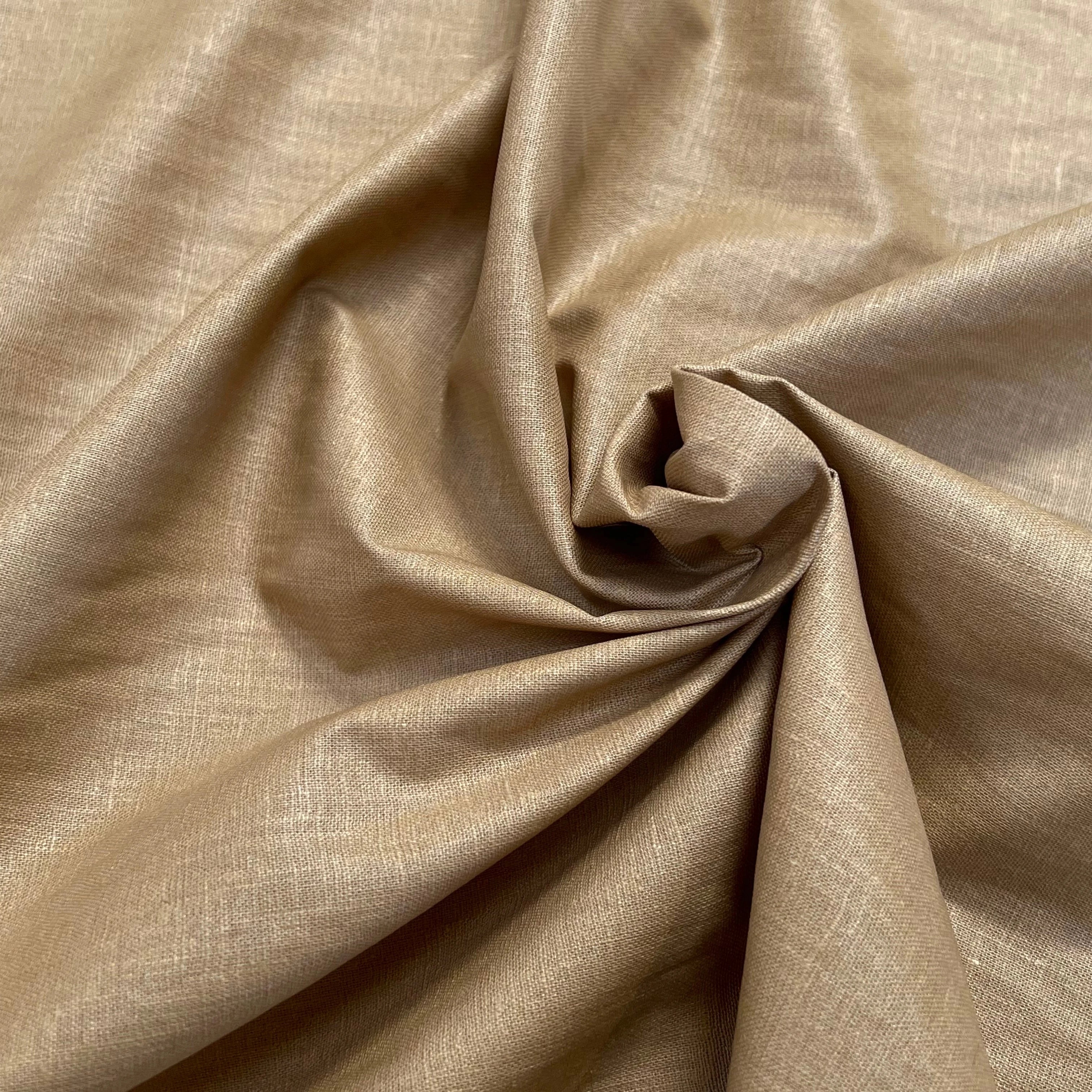 PERCALE DE COTON CHINTZÉ BEIGE - My Little Coupon