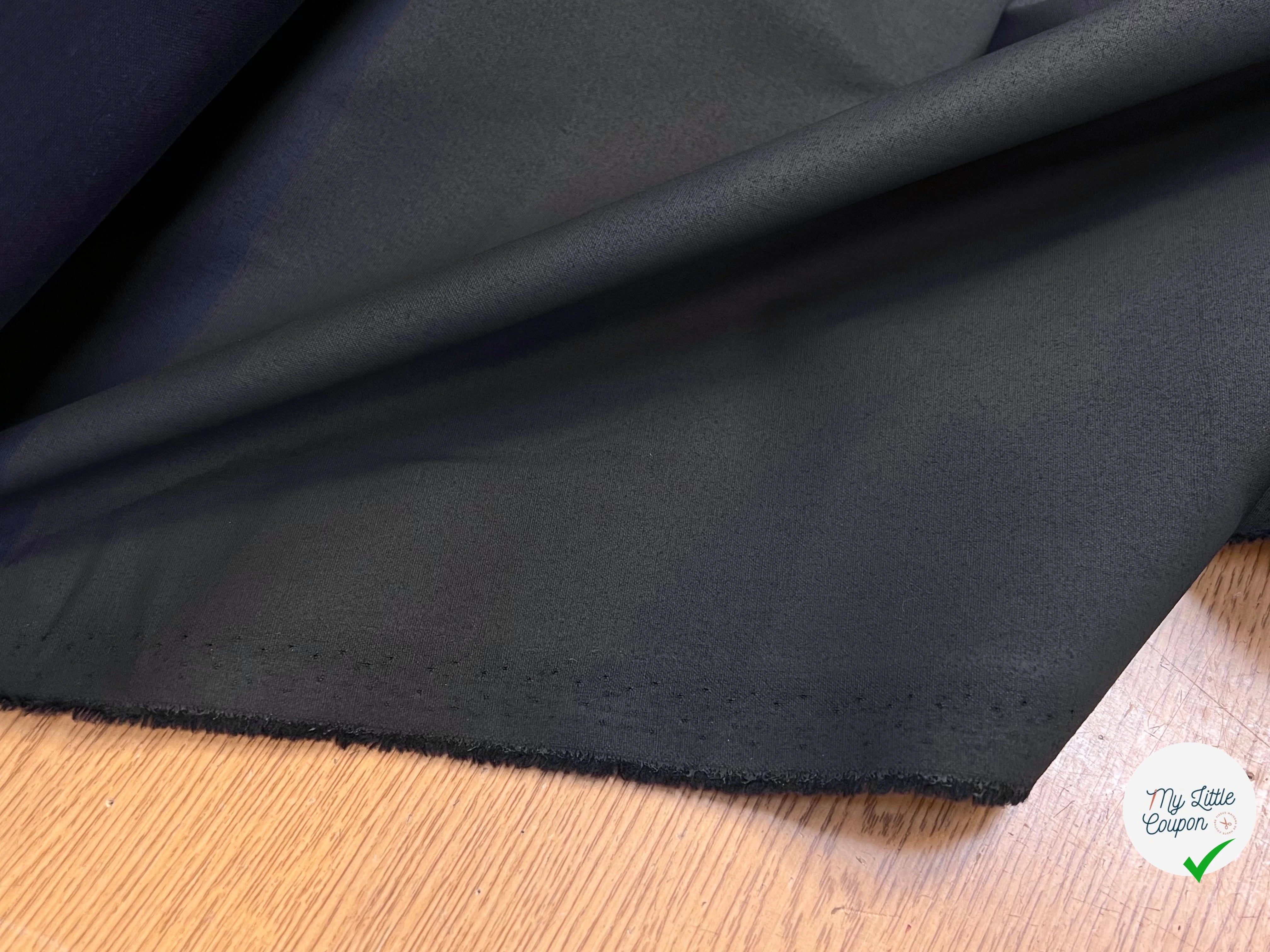 PERCALE DE COTON CHINTZÉ VILNIUS NOIR - My Little Coupon