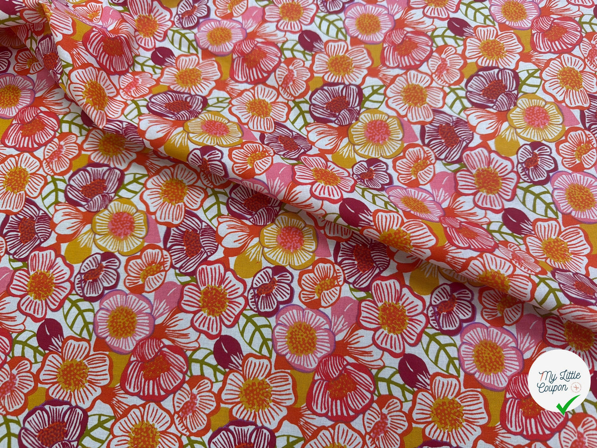 PERCALE DE COTON CLEMA BLANC 150 CM - My Little Coupon