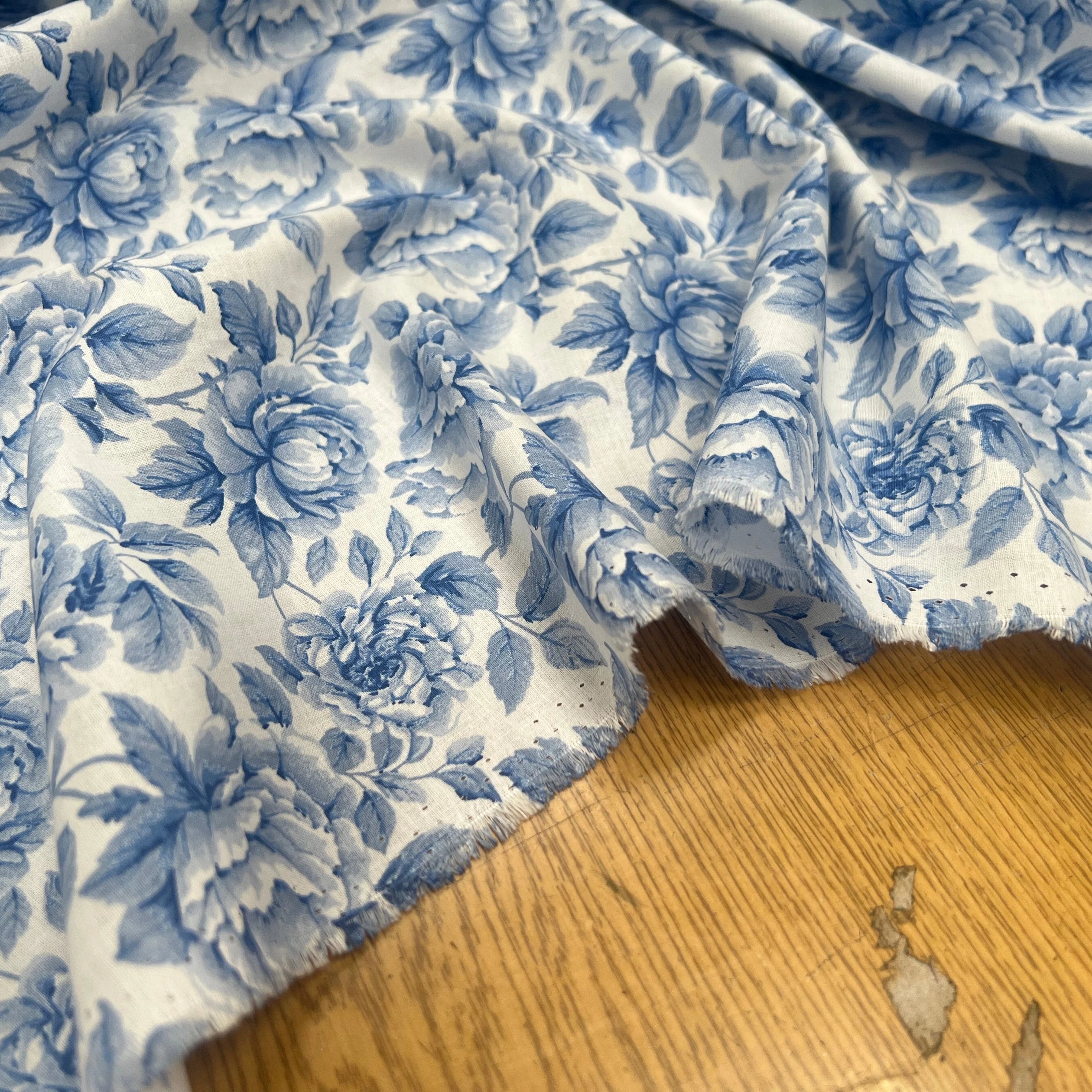 PERCALE DE COTON COBALT BLEU 150 CM - My Little Coupon