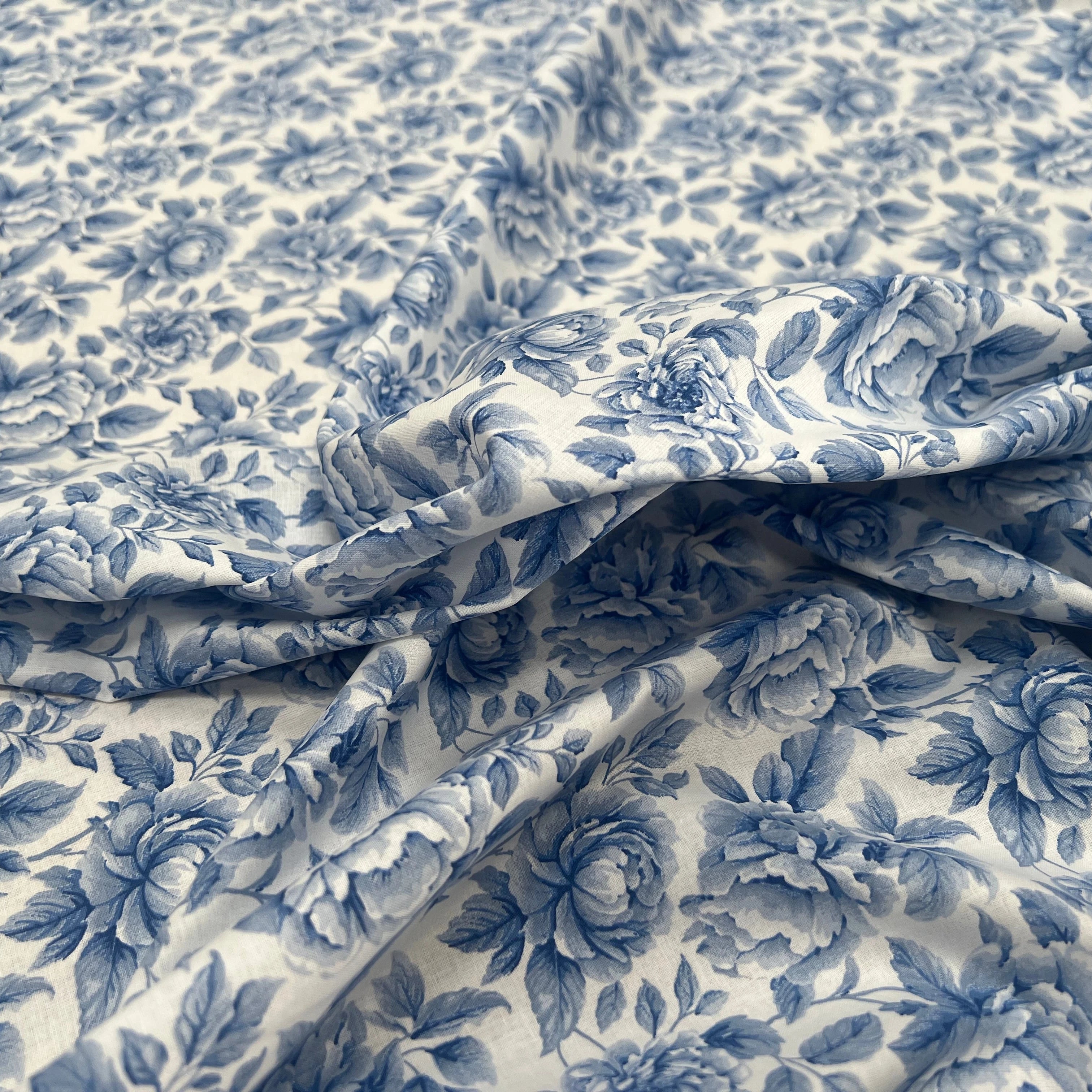 PERCALE DE COTON COBALT BLEU 150 CM - My Little Coupon
