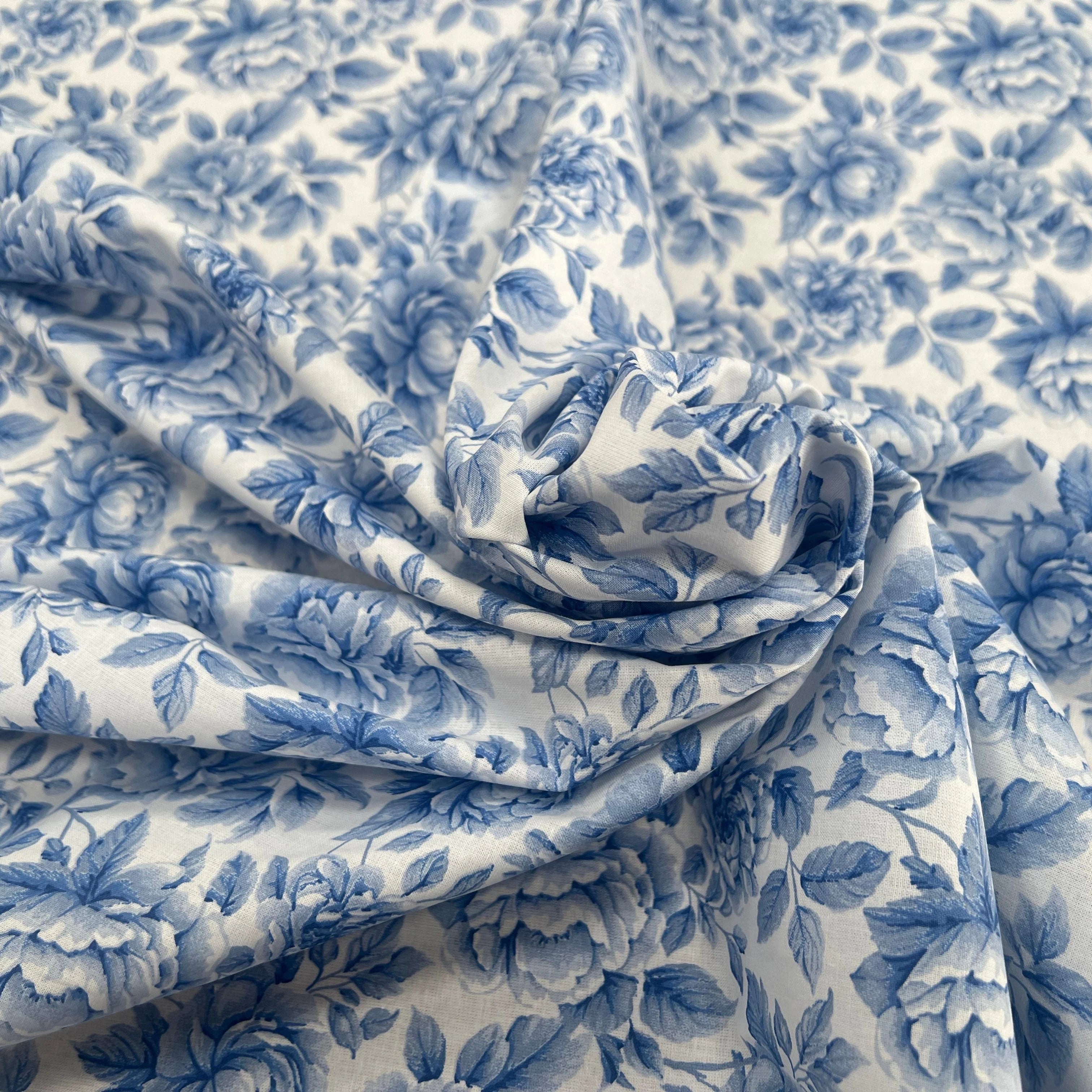 PERCALE DE COTON COBALT BLEU 150 CM - My Little Coupon