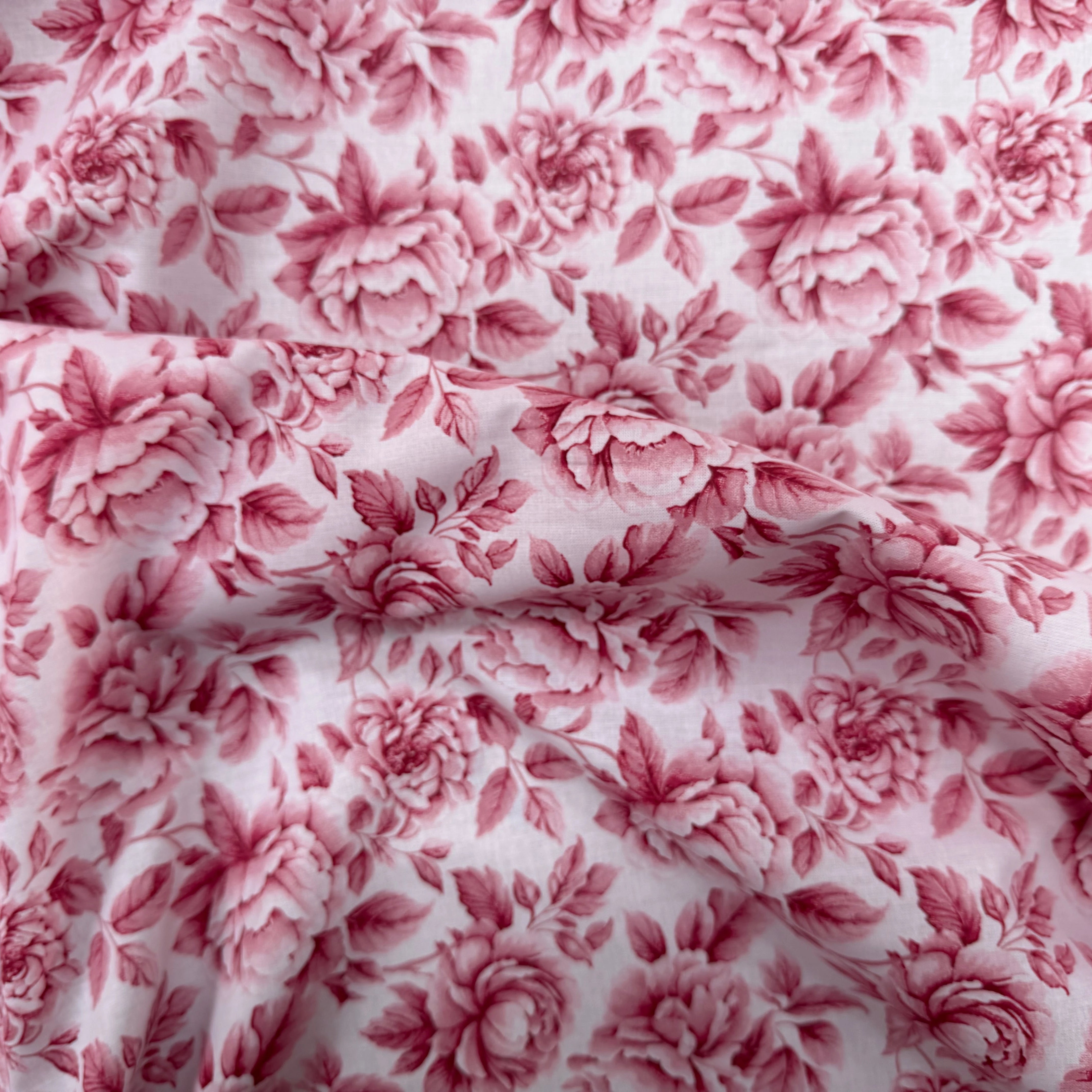 PERCALE DE COTON COBALT ROUGE 150 CM - My Little Coupon