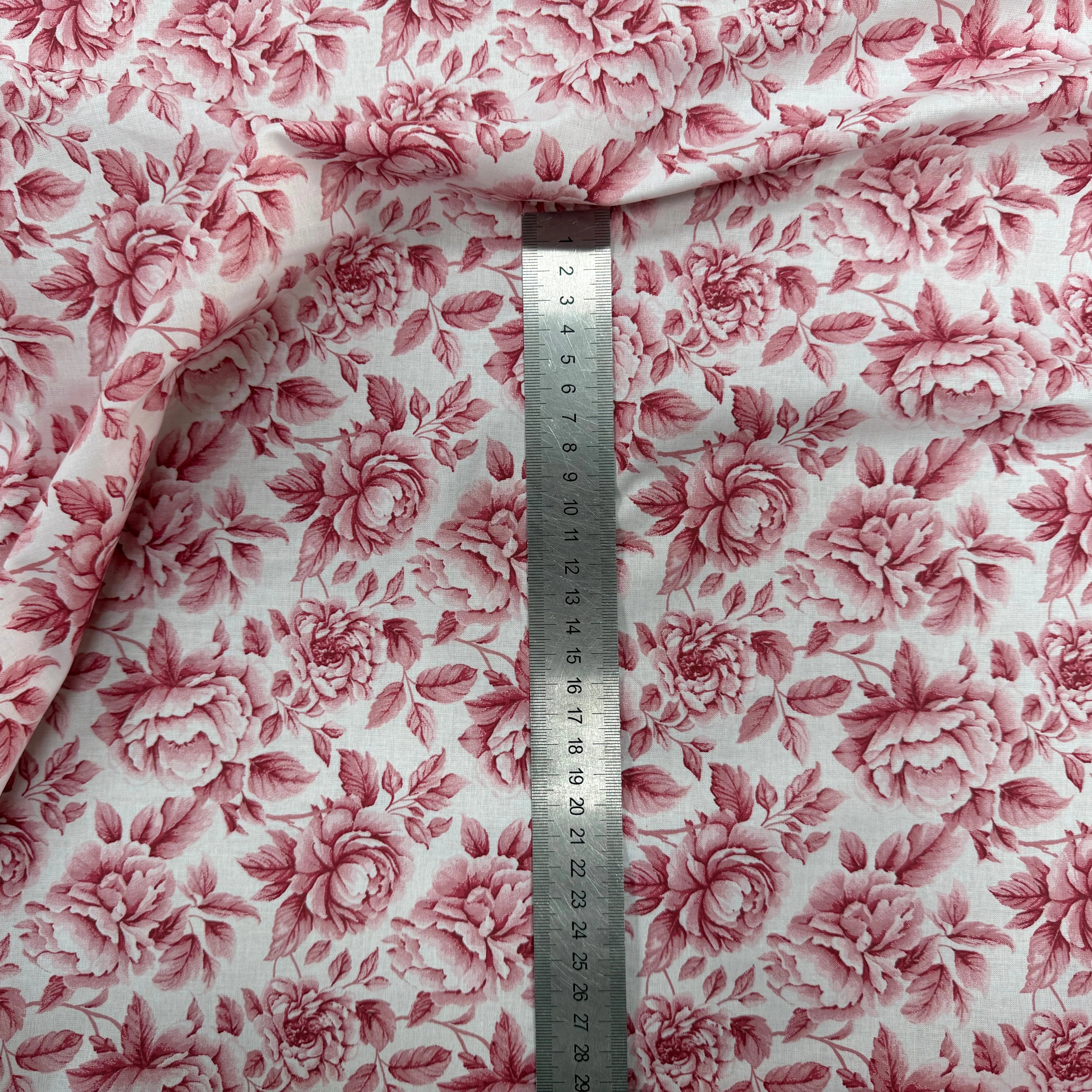 PERCALE DE COTON COBALT ROUGE 150 CM - My Little Coupon