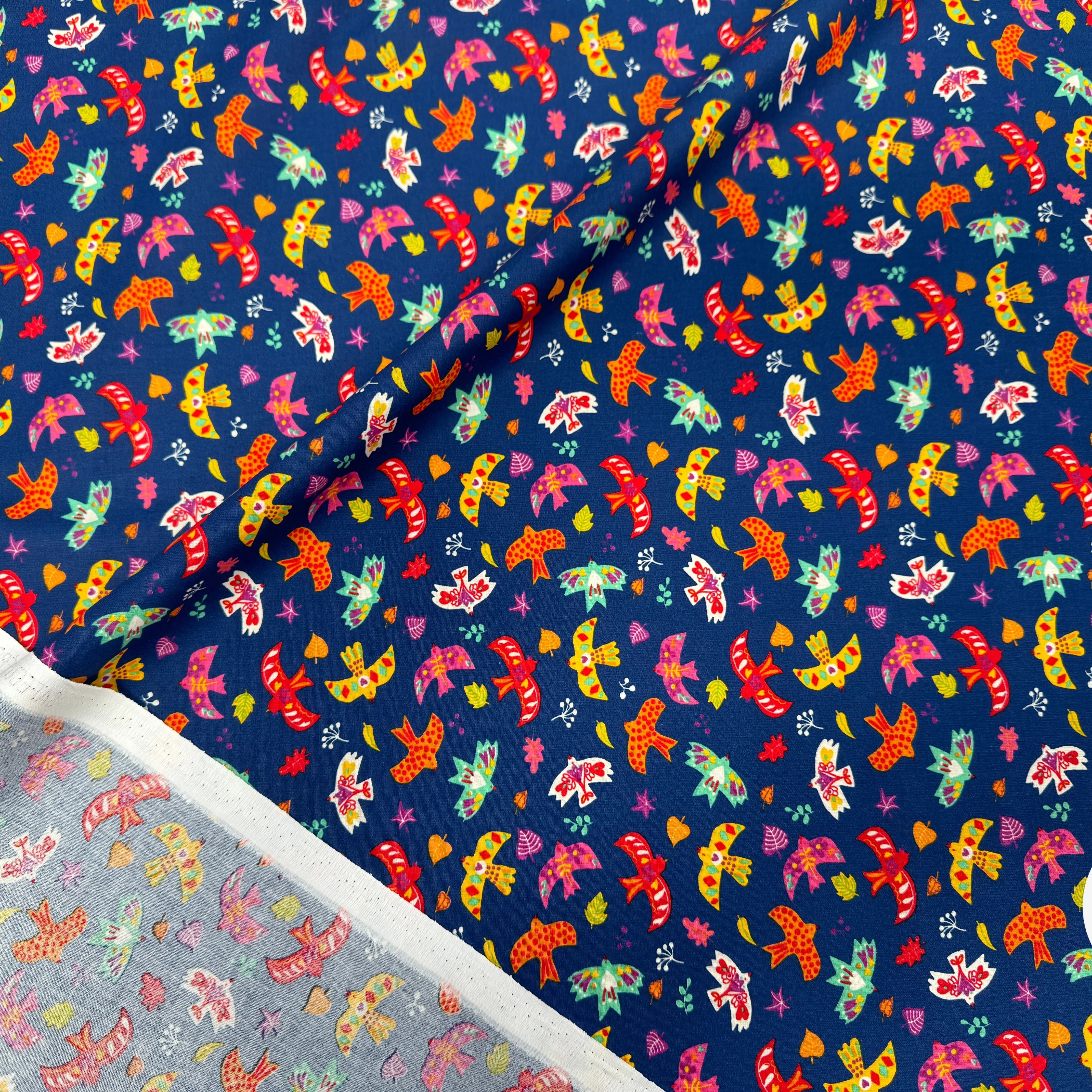 PERCALE DE COTON CUICUI MARINE - My Little Coupon