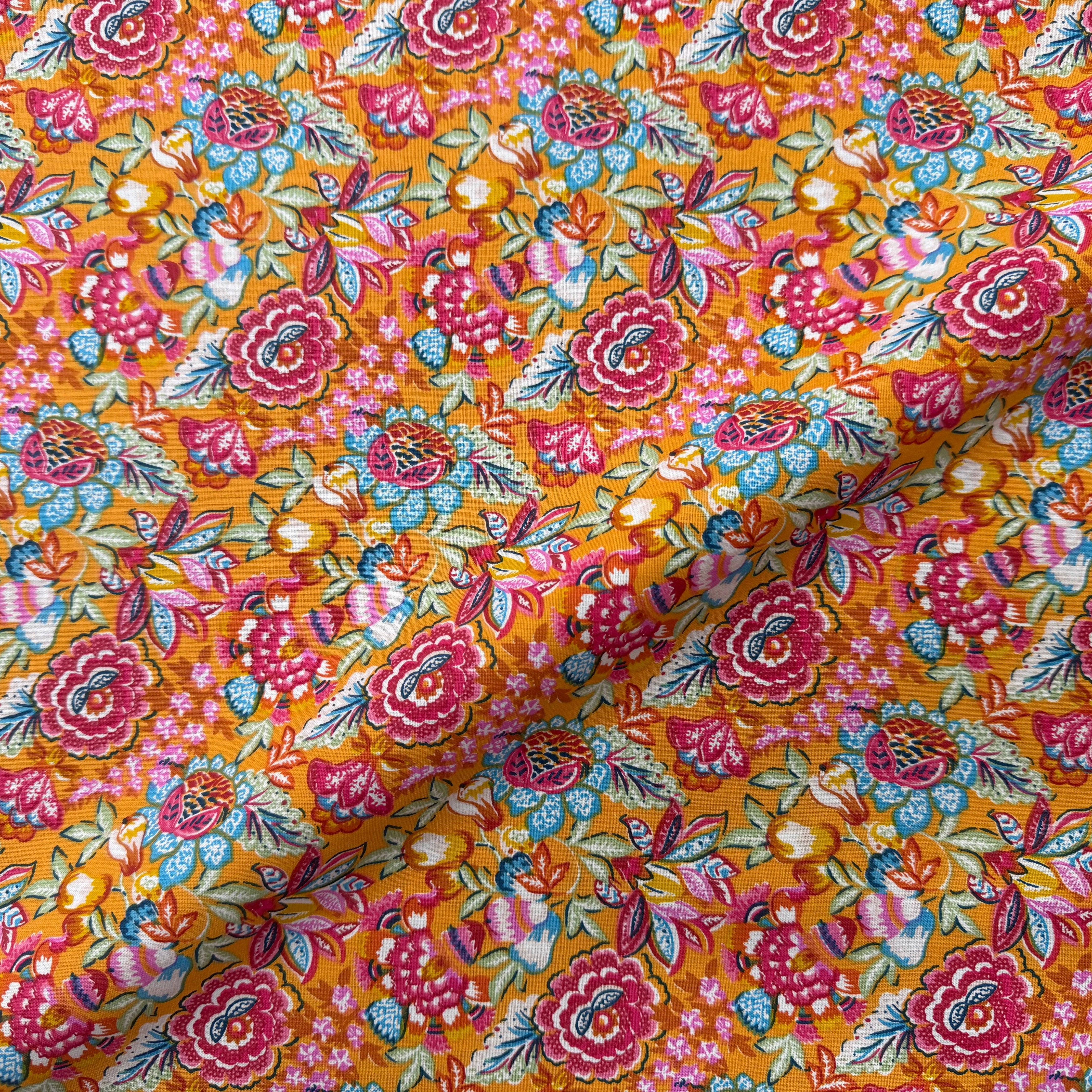 PERCALE DE COTON ESMERALDA JAUNE 150 CM - My Little Coupon