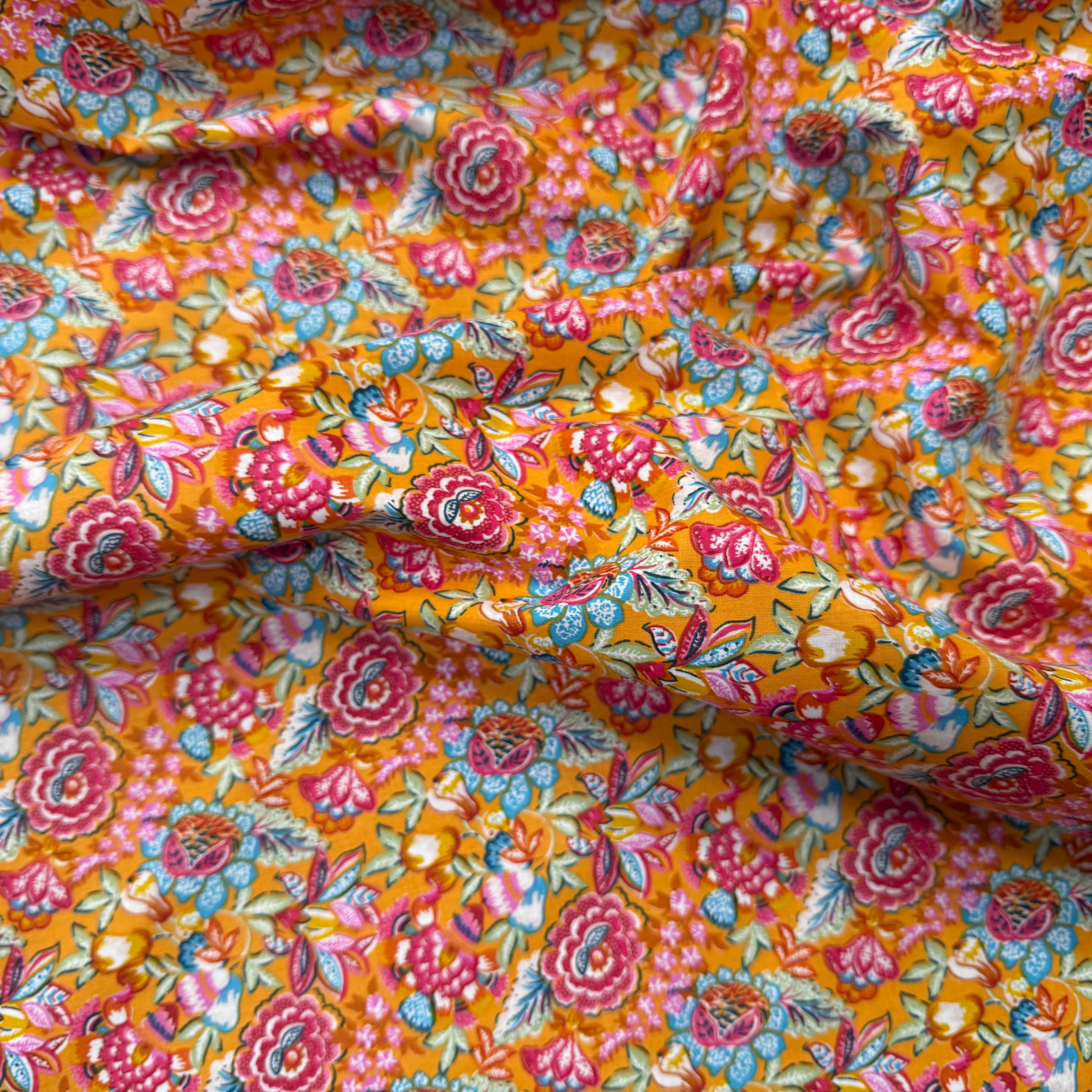 PERCALE DE COTON ESMERALDA JAUNE 150 CM - My Little Coupon