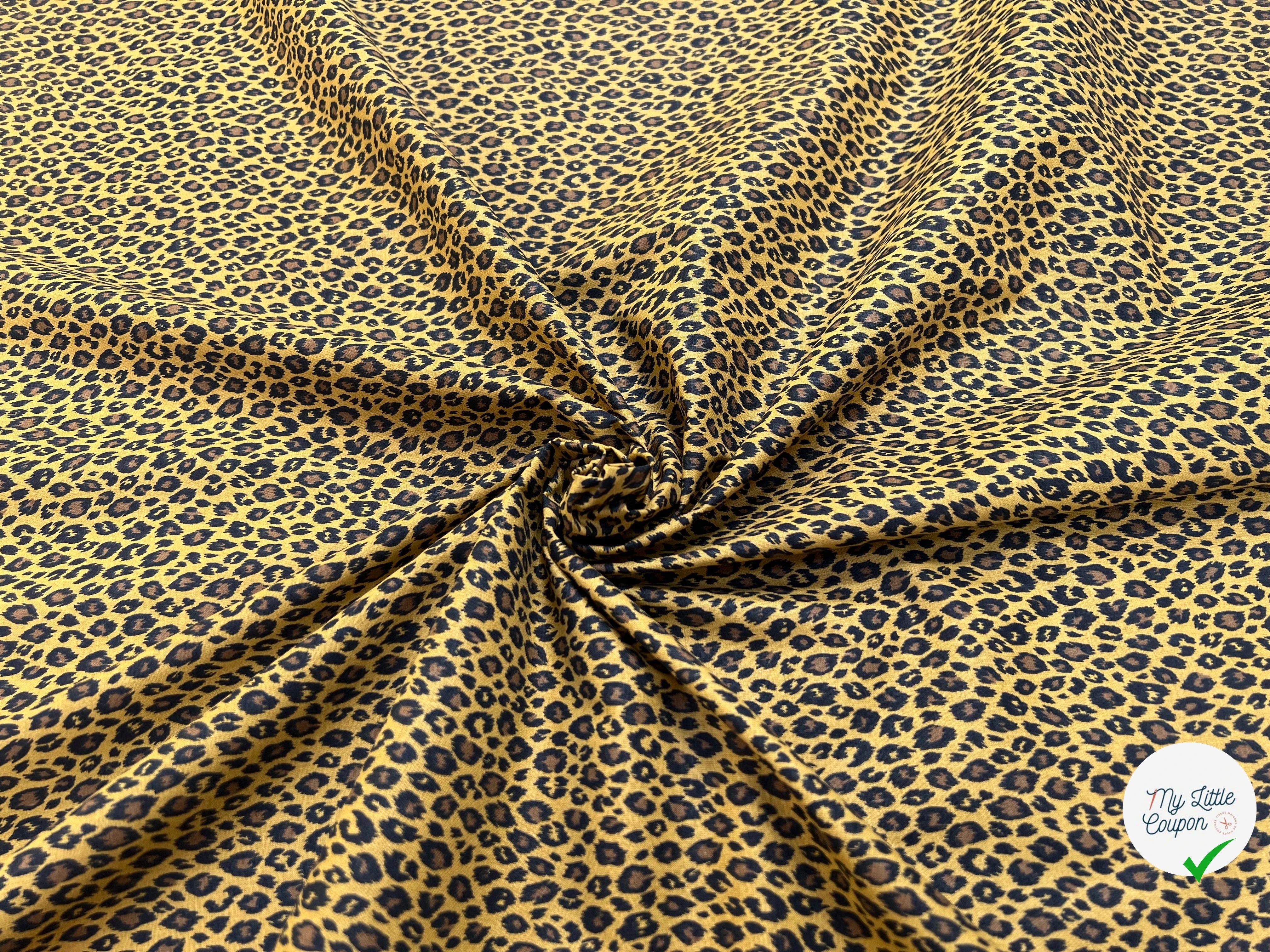 PERCALE DE COTON FAUVE SAVANE 02 150 CM - My Little Coupon