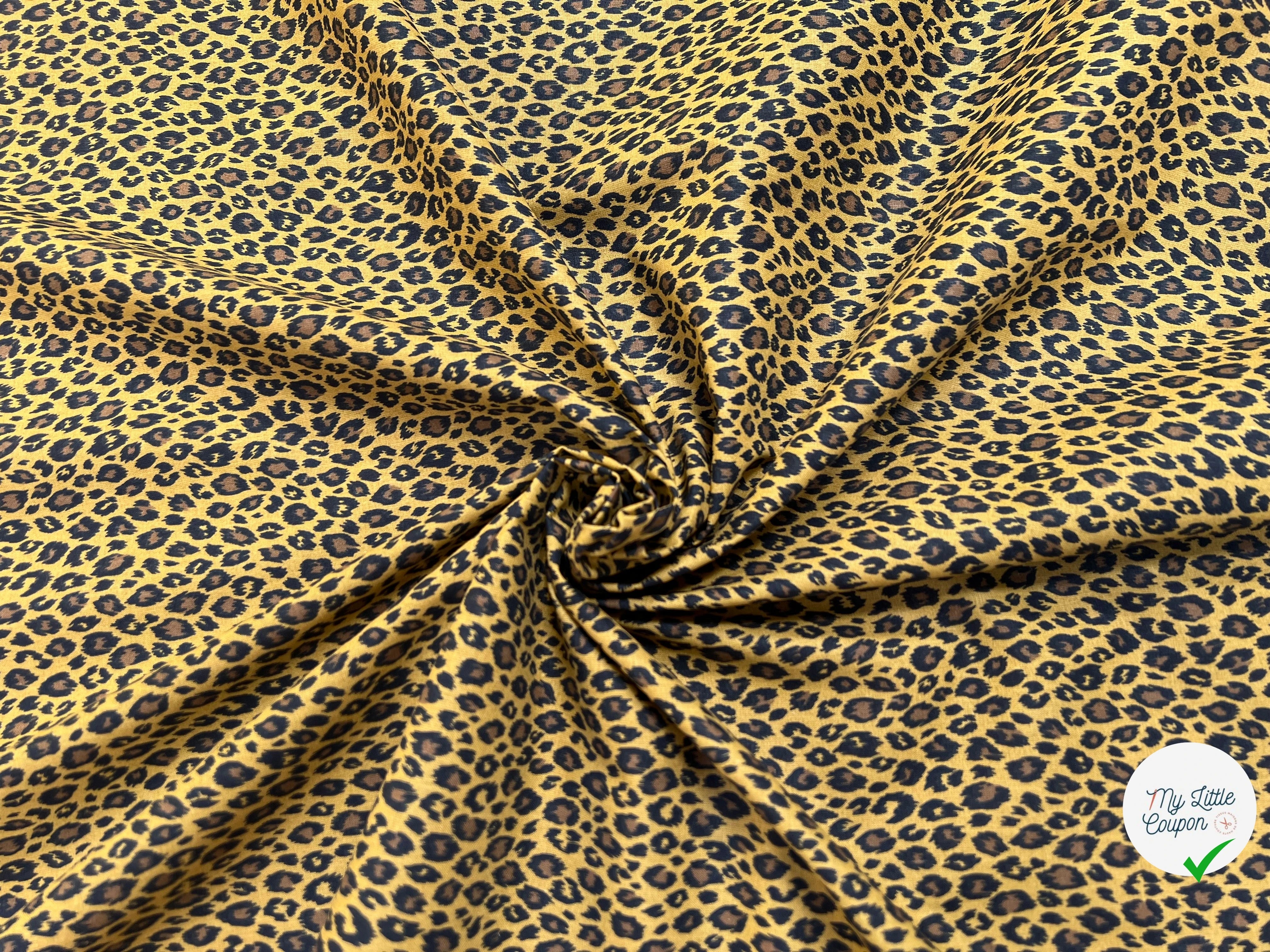 PERCALE DE COTON FAUVE SAVANE 02 150 CM - My Little Coupon