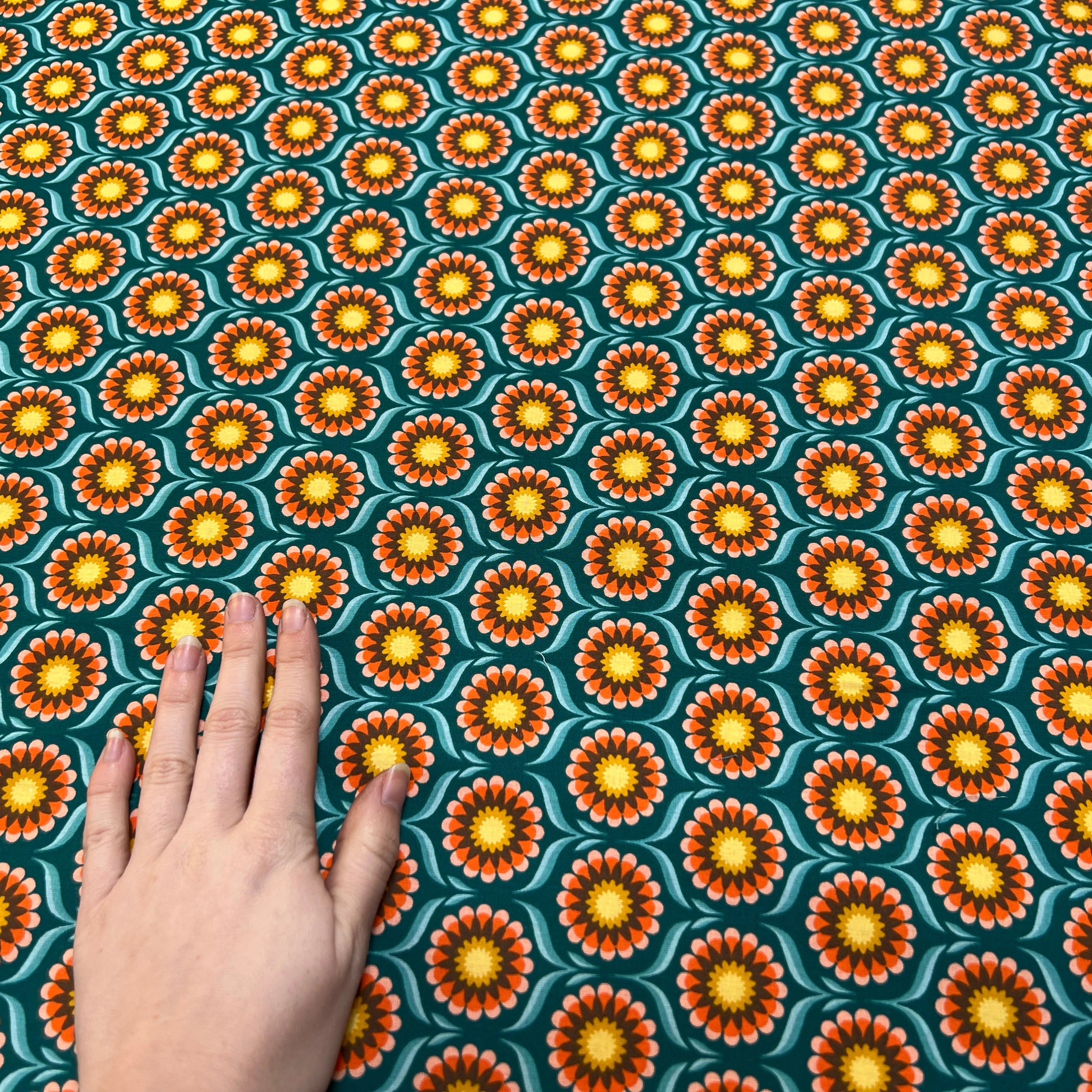 PERCALE DE COTON JOLIJOLI TURQUOISE 150 CM - My Little Coupon