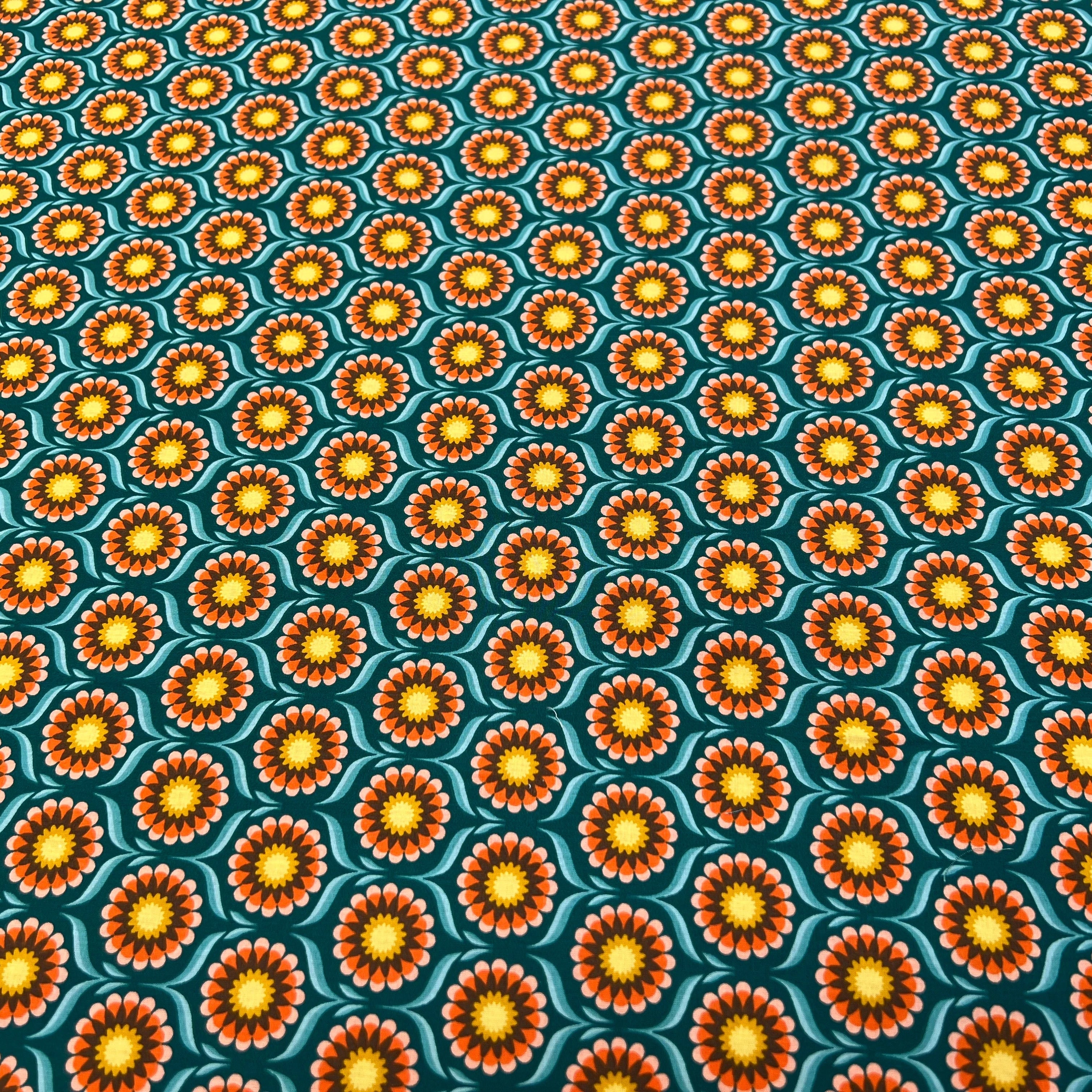 PERCALE DE COTON JOLIJOLI TURQUOISE 150 CM - My Little Coupon