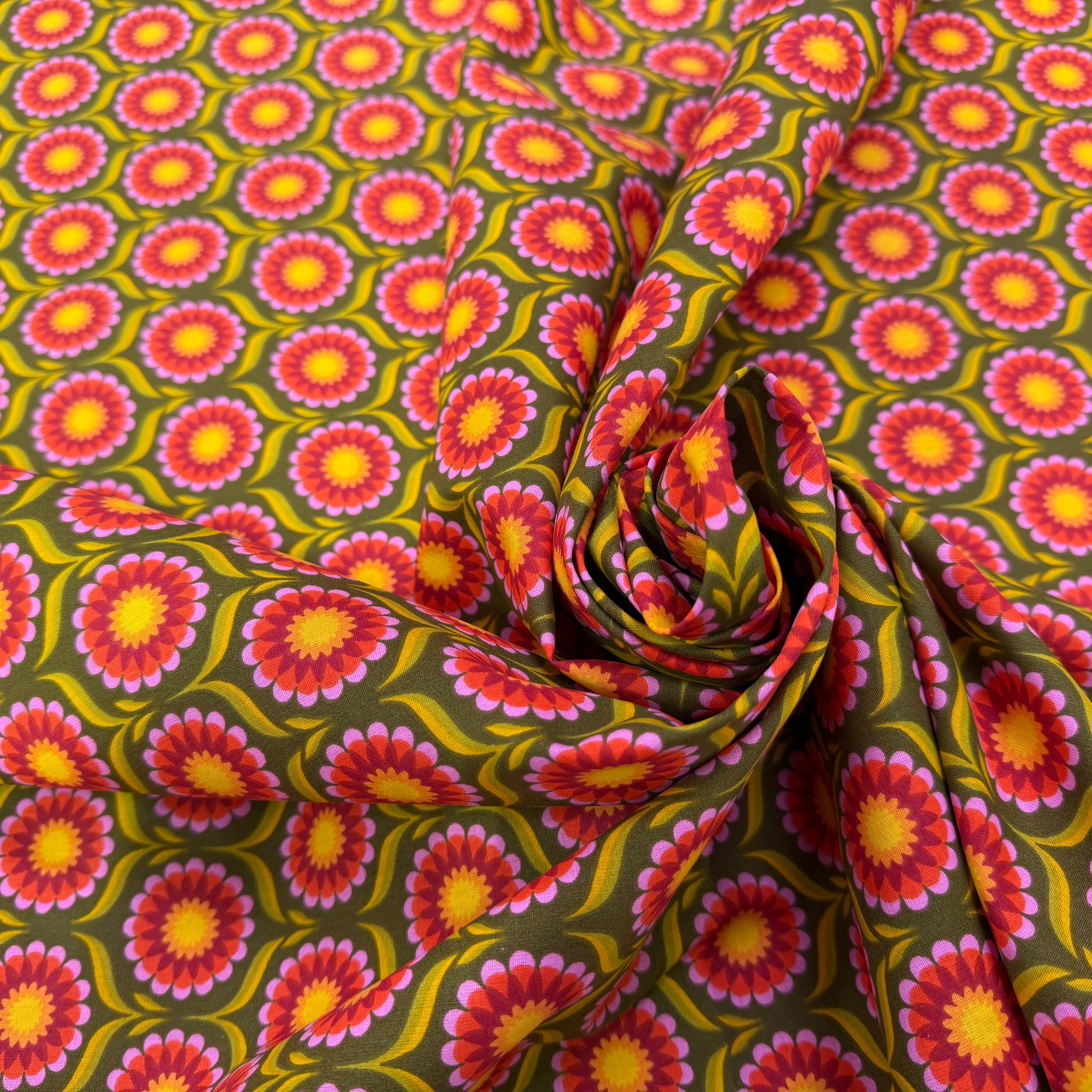 PERCALE DE COTON JOLIJOLI VERT 150 CM - My Little Coupon