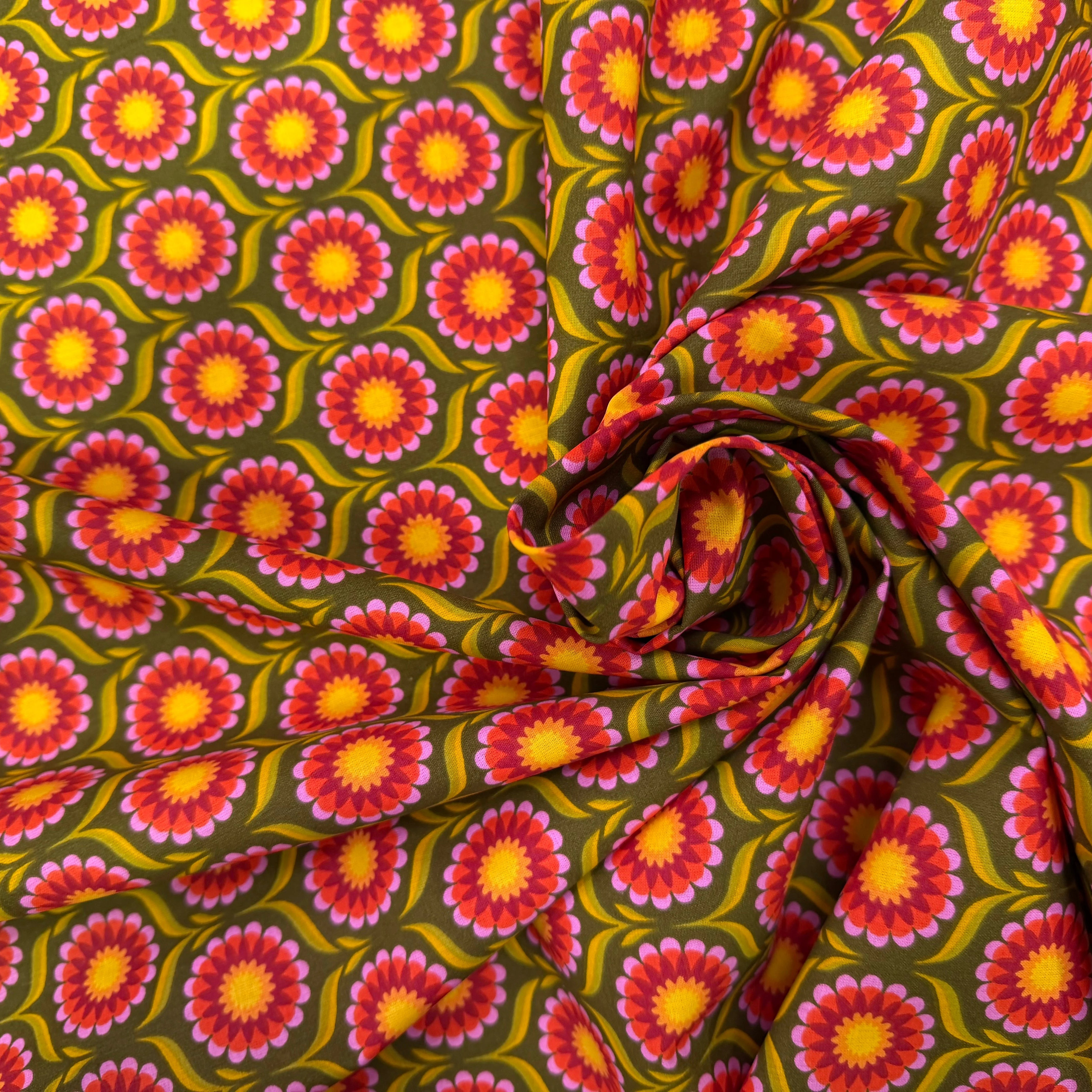 PERCALE DE COTON JOLIJOLI VERT 150 CM - My Little Coupon