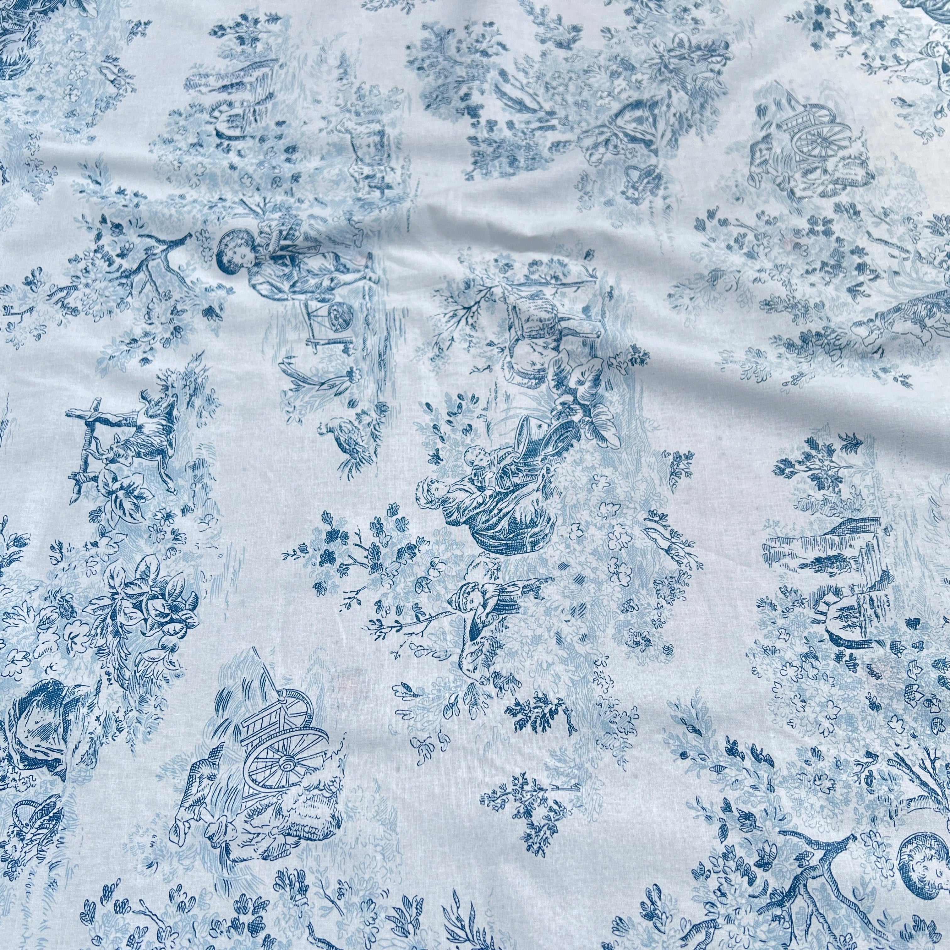 PERCALE DE COTON MANON BLEU - My Little Coupon
