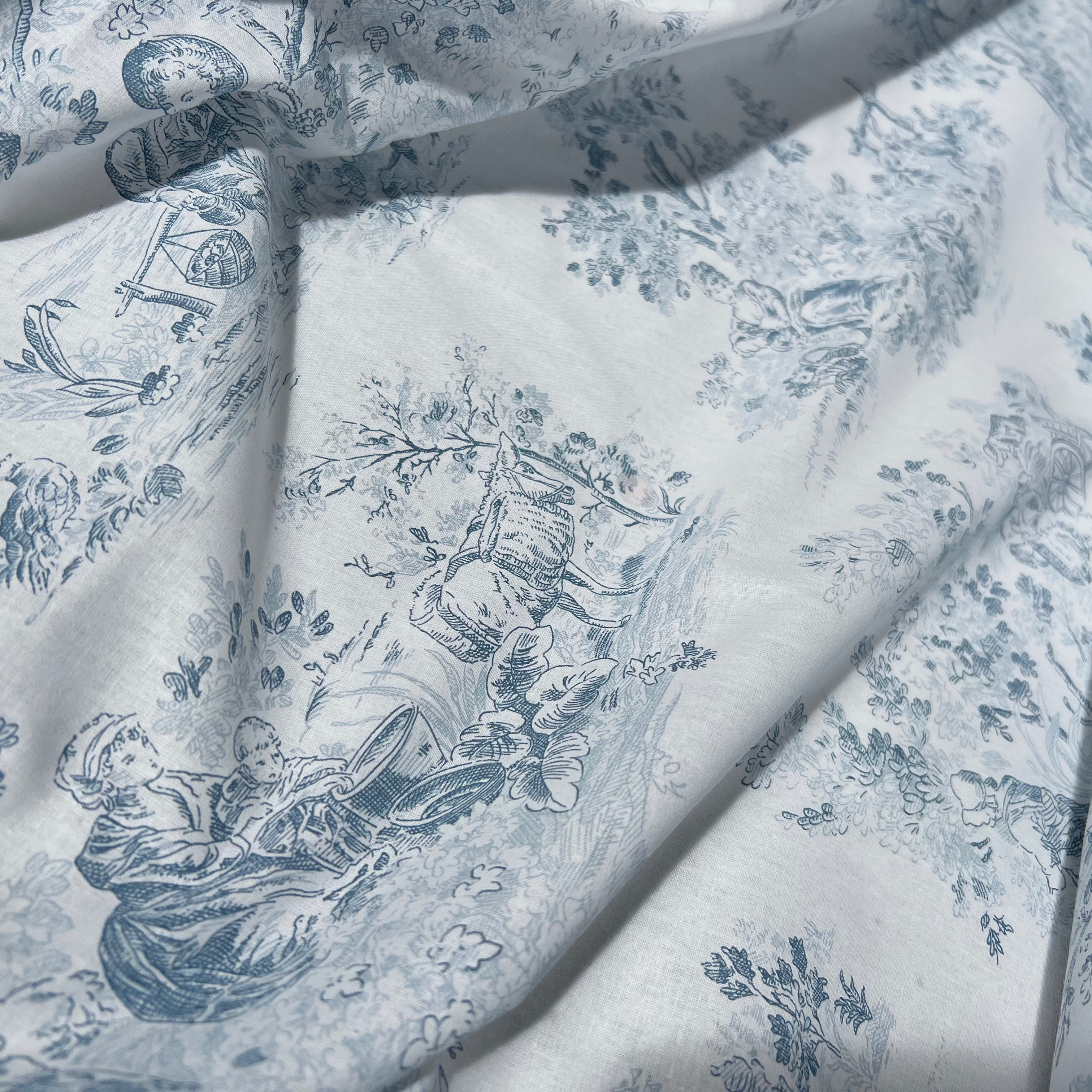 PERCALE DE COTON MANON BLEU - My Little Coupon