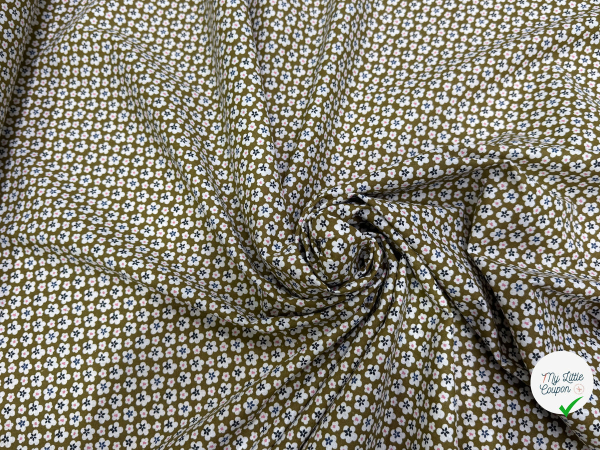 PERCALE DE COTON MAO KAKI 150 CM - My Little Coupon