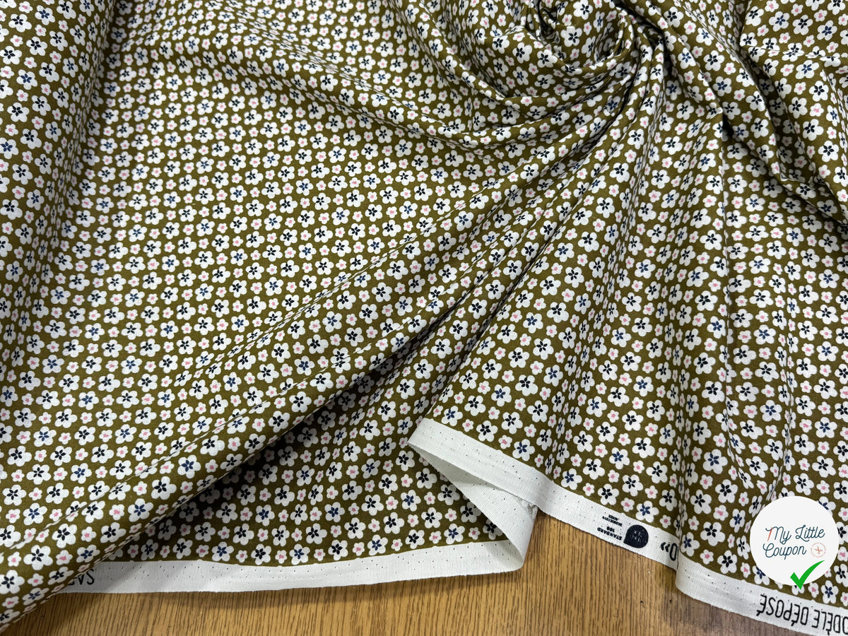 PERCALE DE COTON MAO KAKI 150 CM - My Little Coupon