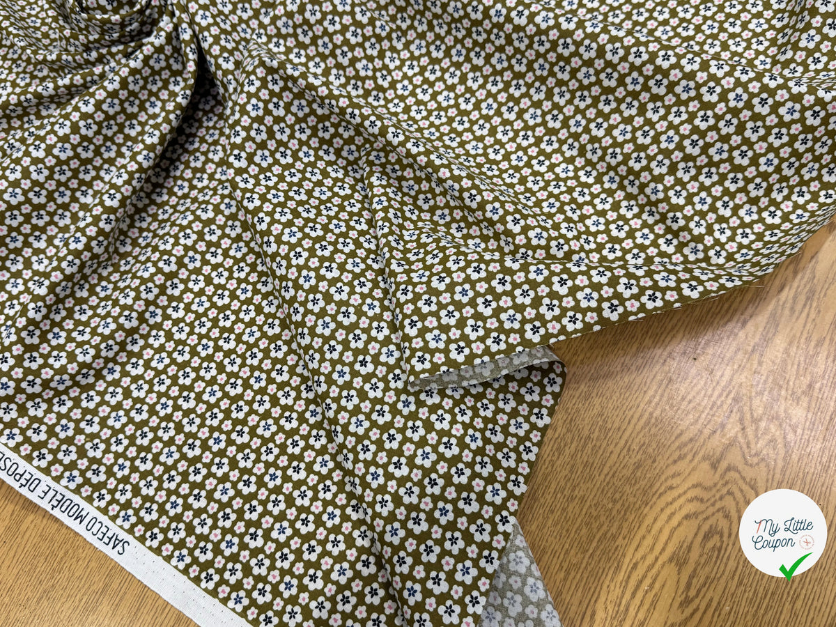 PERCALE DE COTON MAO KAKI 150 CM - My Little Coupon