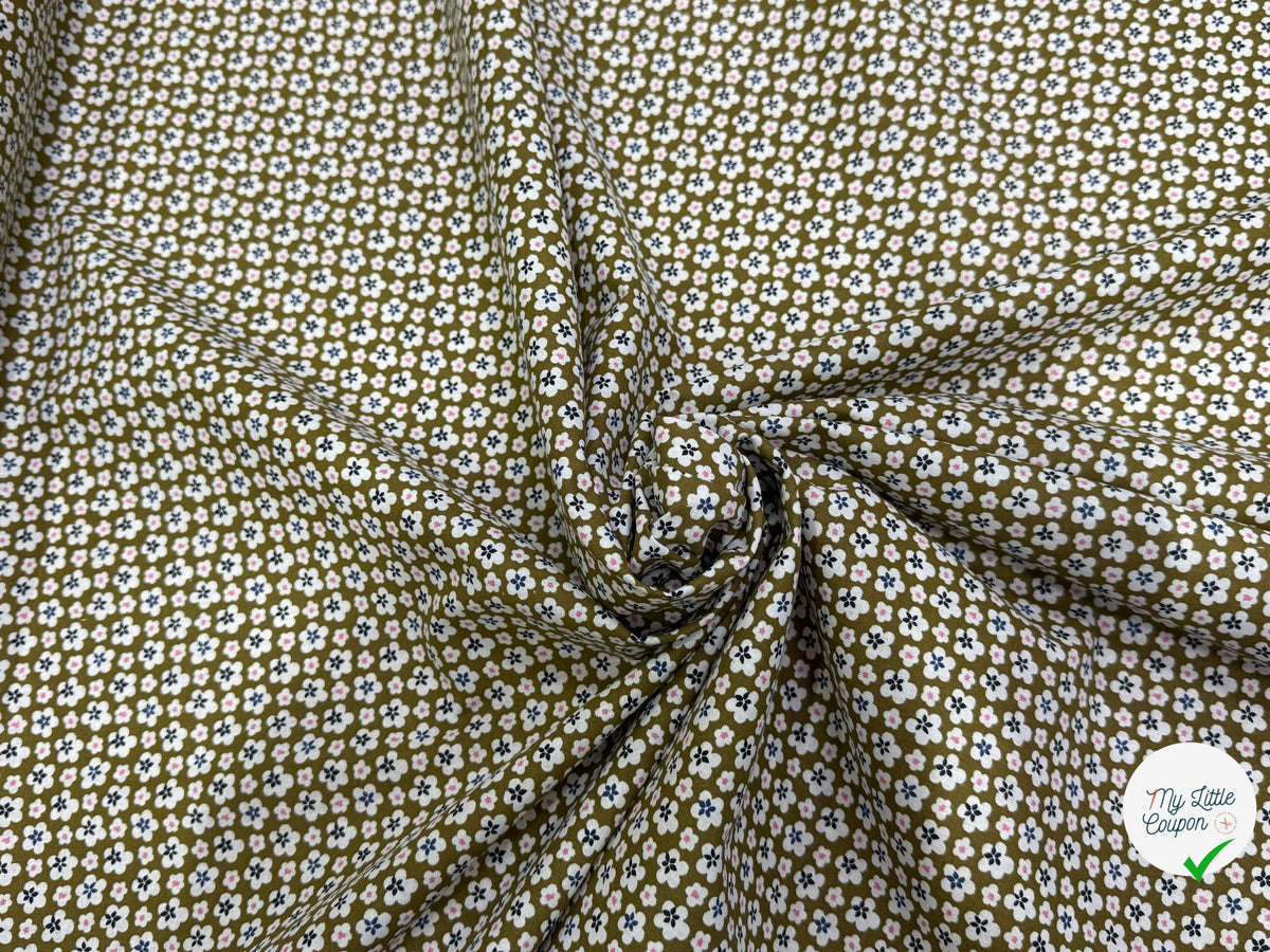 PERCALE DE COTON MAO KAKI 150 CM - My Little Coupon