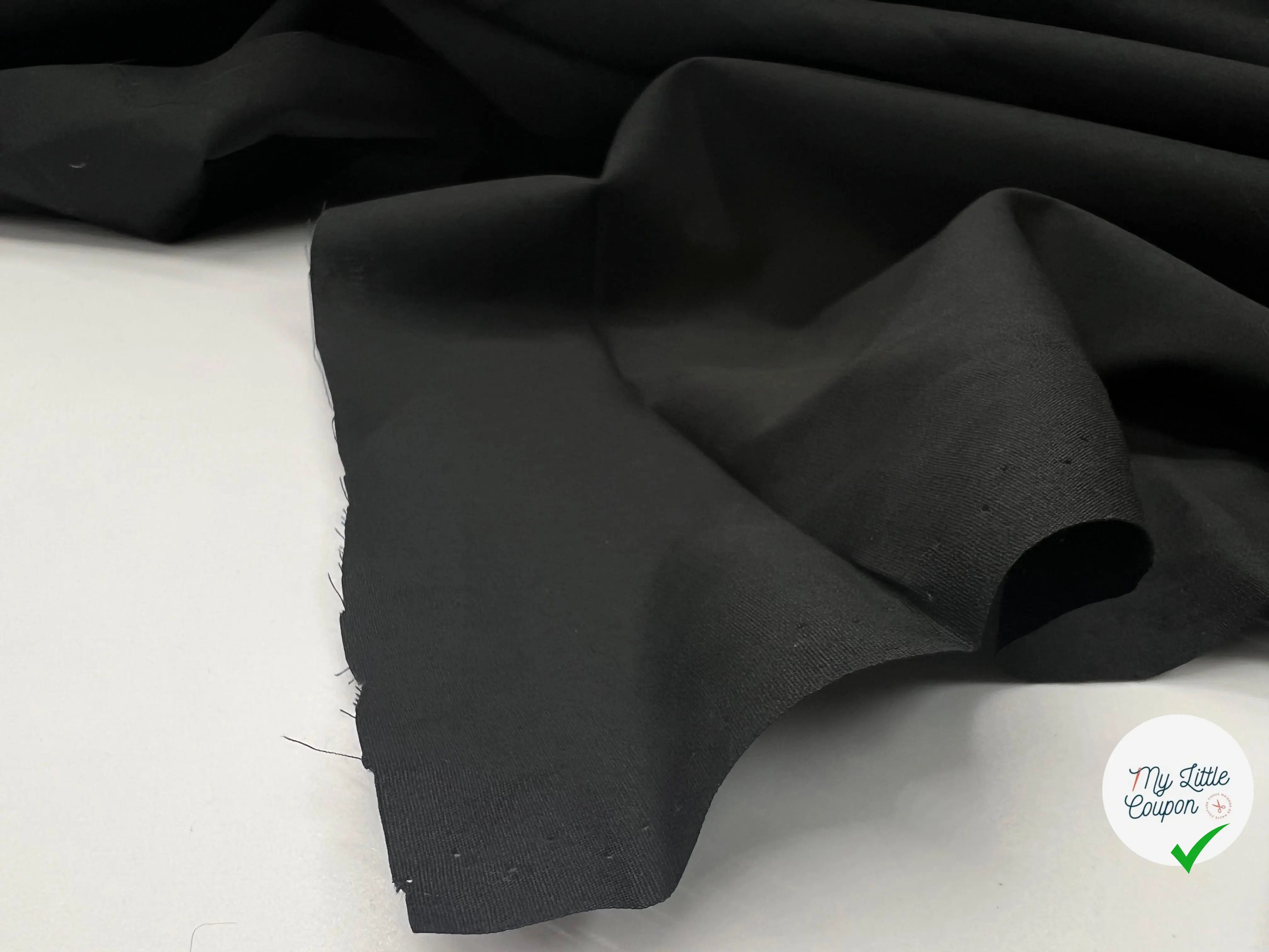 PERCALE DE COTON NOIRE - My Little Coupon - tissu - coudre