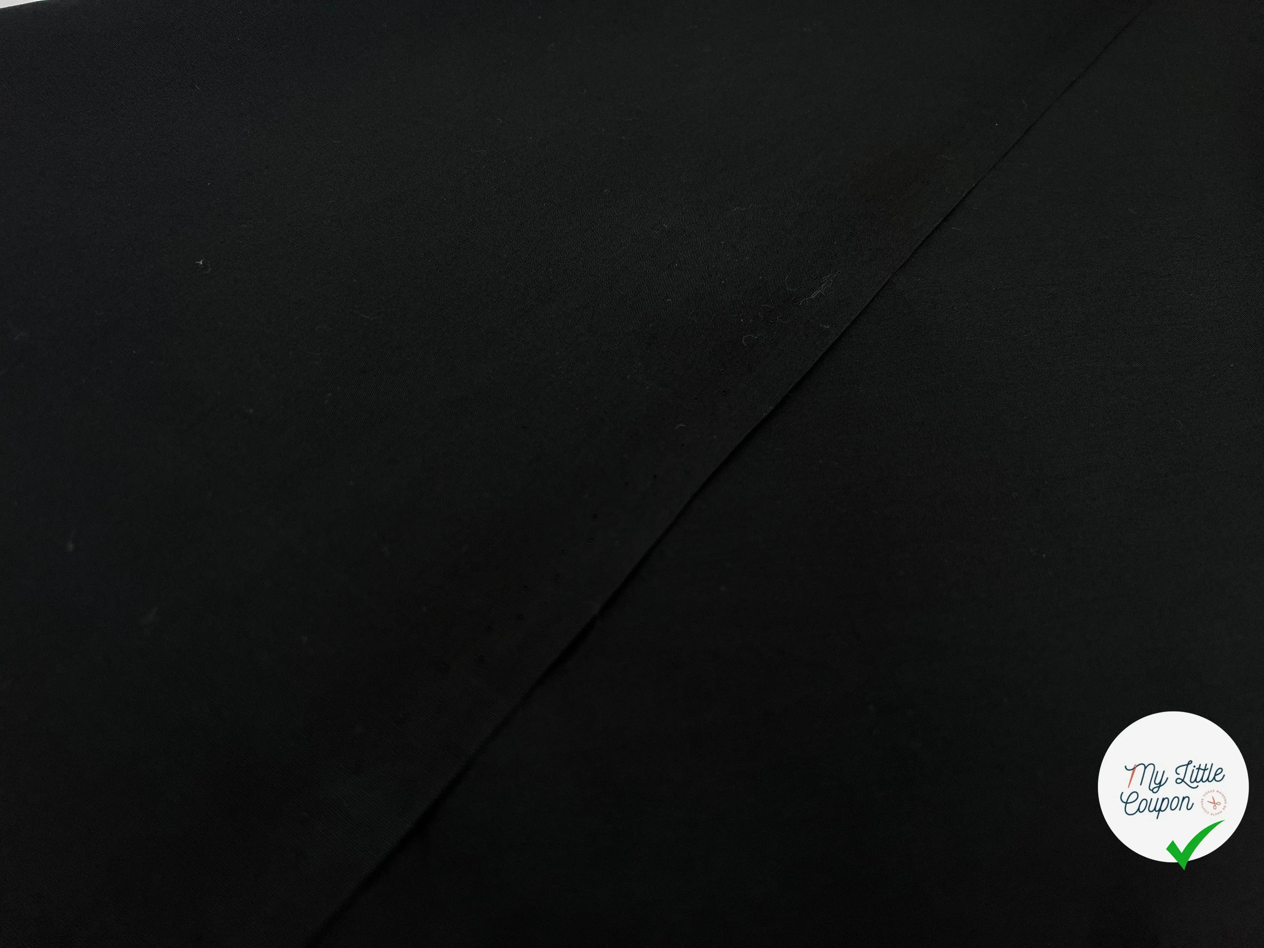 PERCALE DE COTON NOIRE - My Little Coupon - tissu - coudre