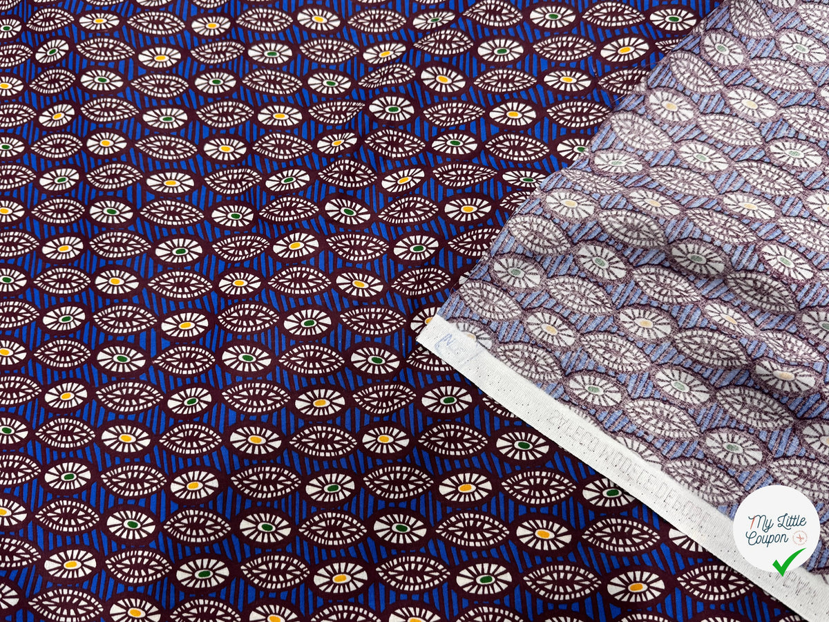 PERCALE DE COTON OUAGA BLEU 150 CM - My Little Coupon