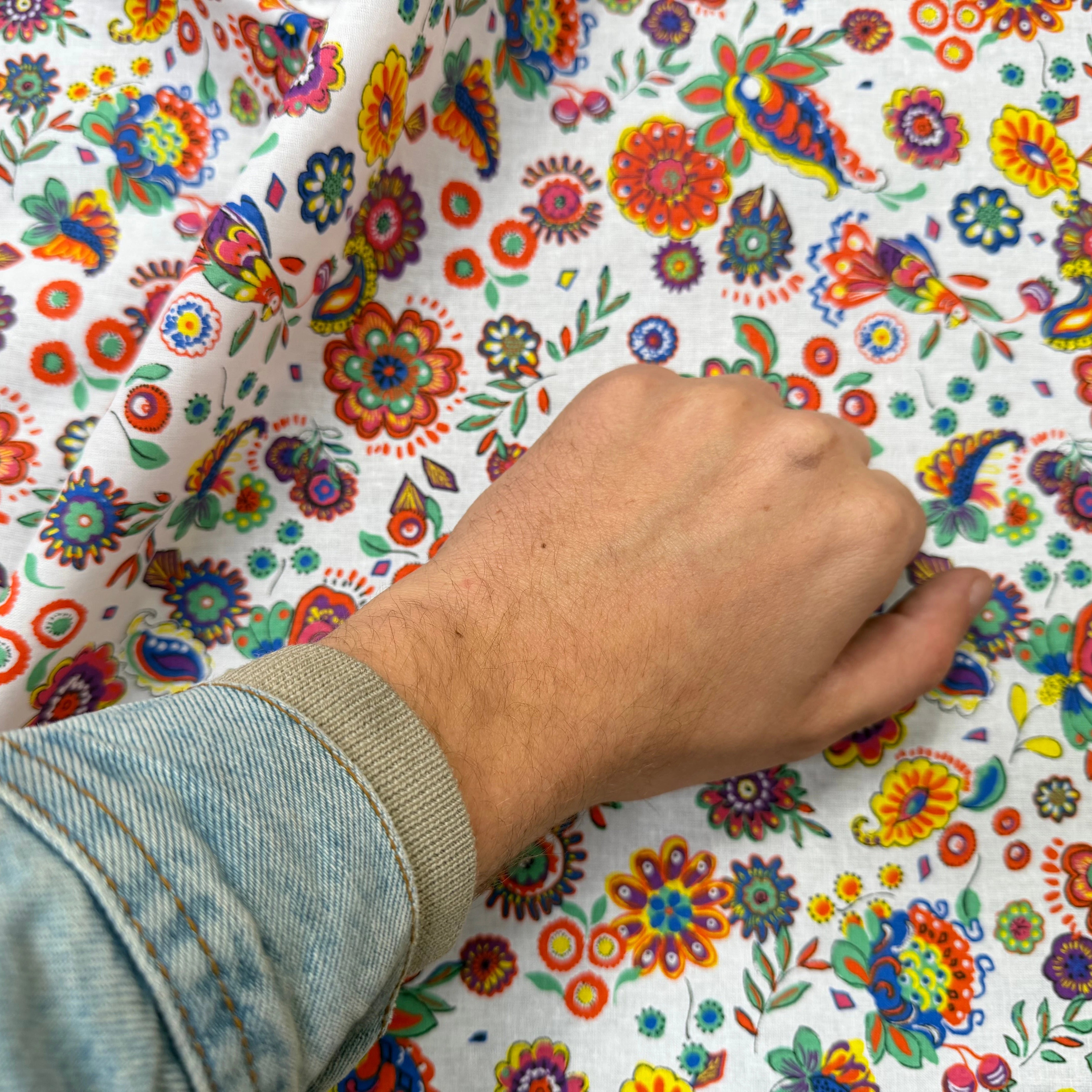 PERCALE DE COTON PAREO BLANC 150 CM - My Little Coupon