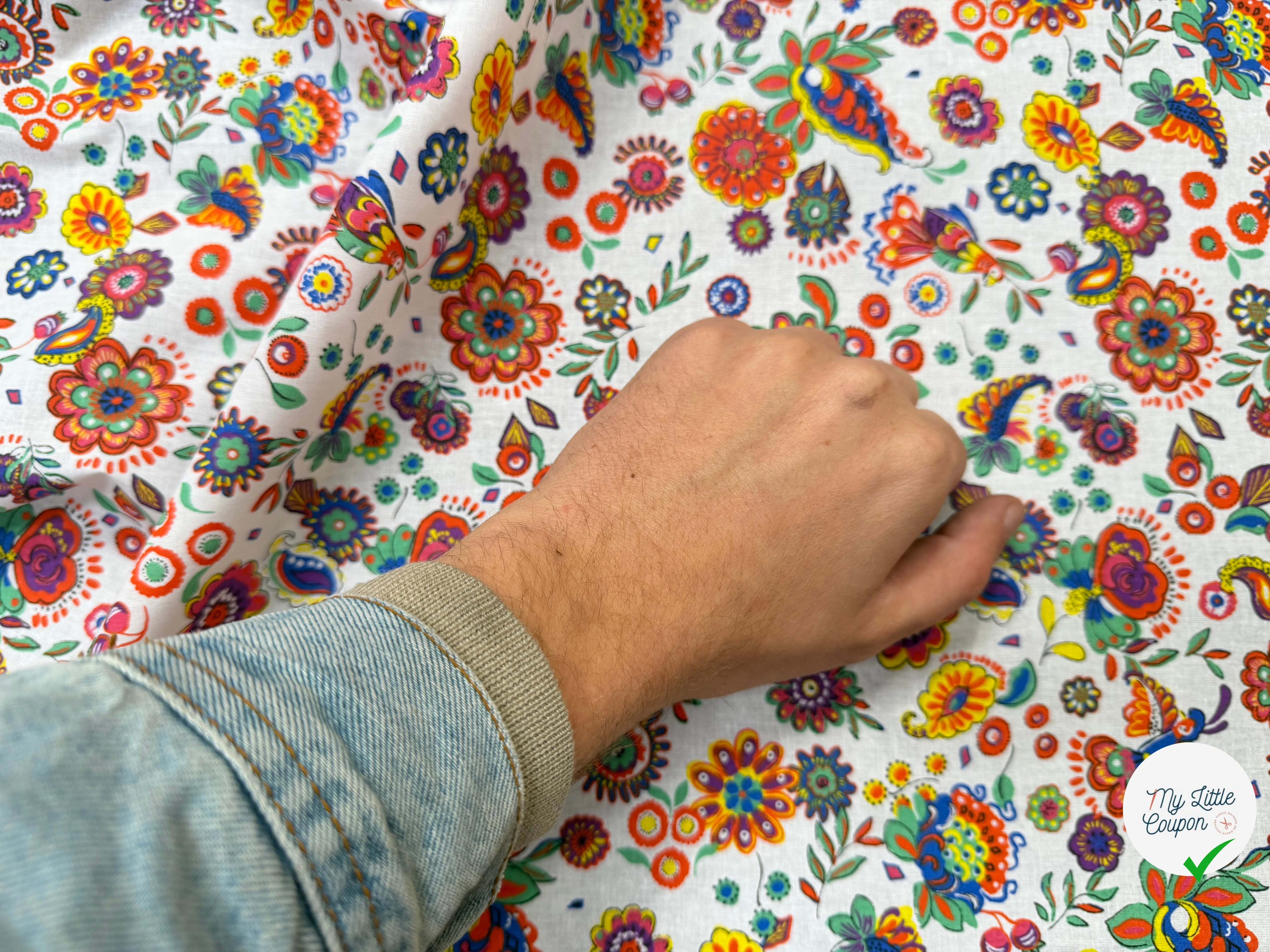 PERCALE DE COTON PAREO BLANC 150 CM - My Little Coupon