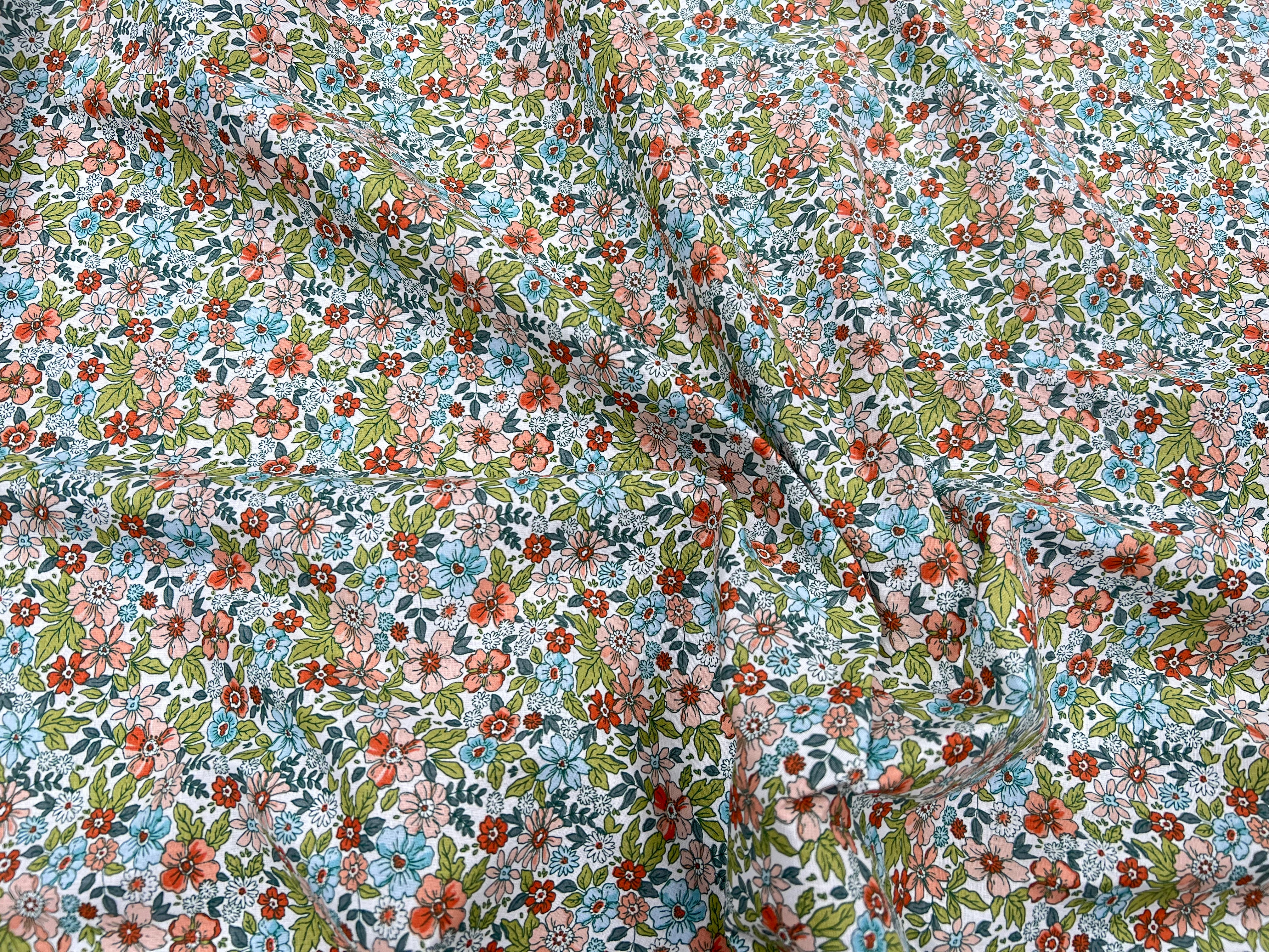 PERCALE DE COTON PENSEE BLANC - My Little Coupon