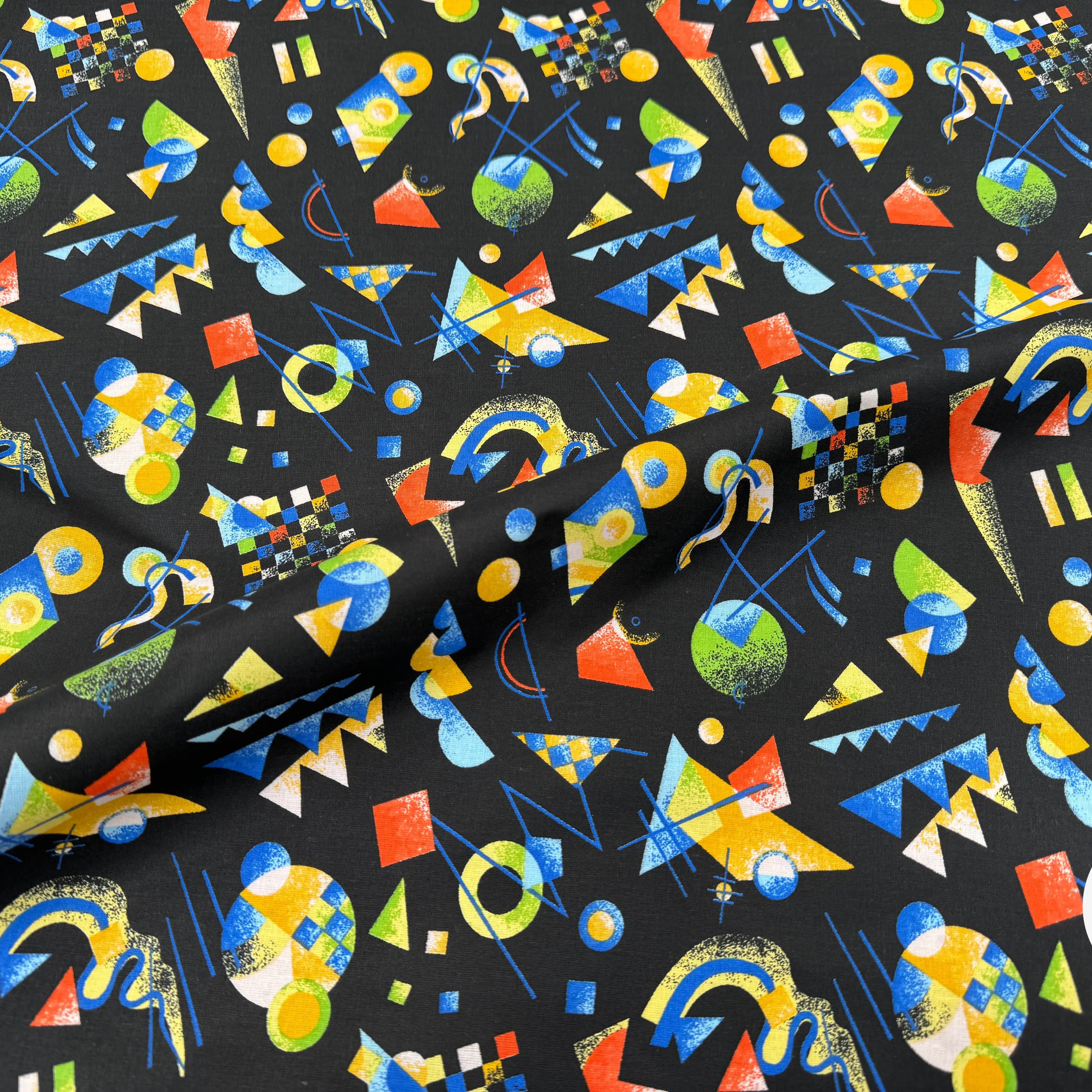 PERCALE DE COTON RETRO NOIR - My Little Coupon