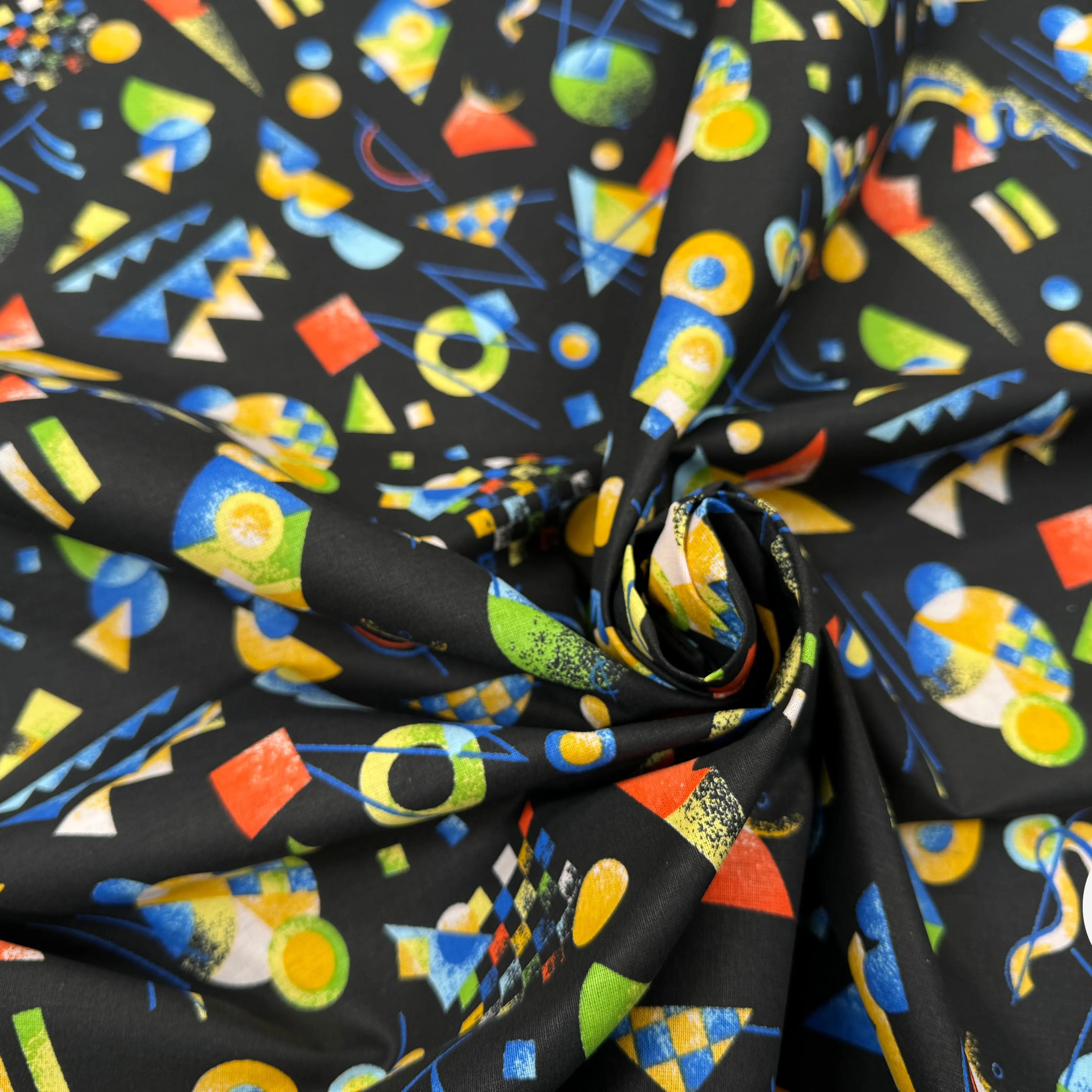 PERCALE DE COTON RETRO NOIR - My Little Coupon