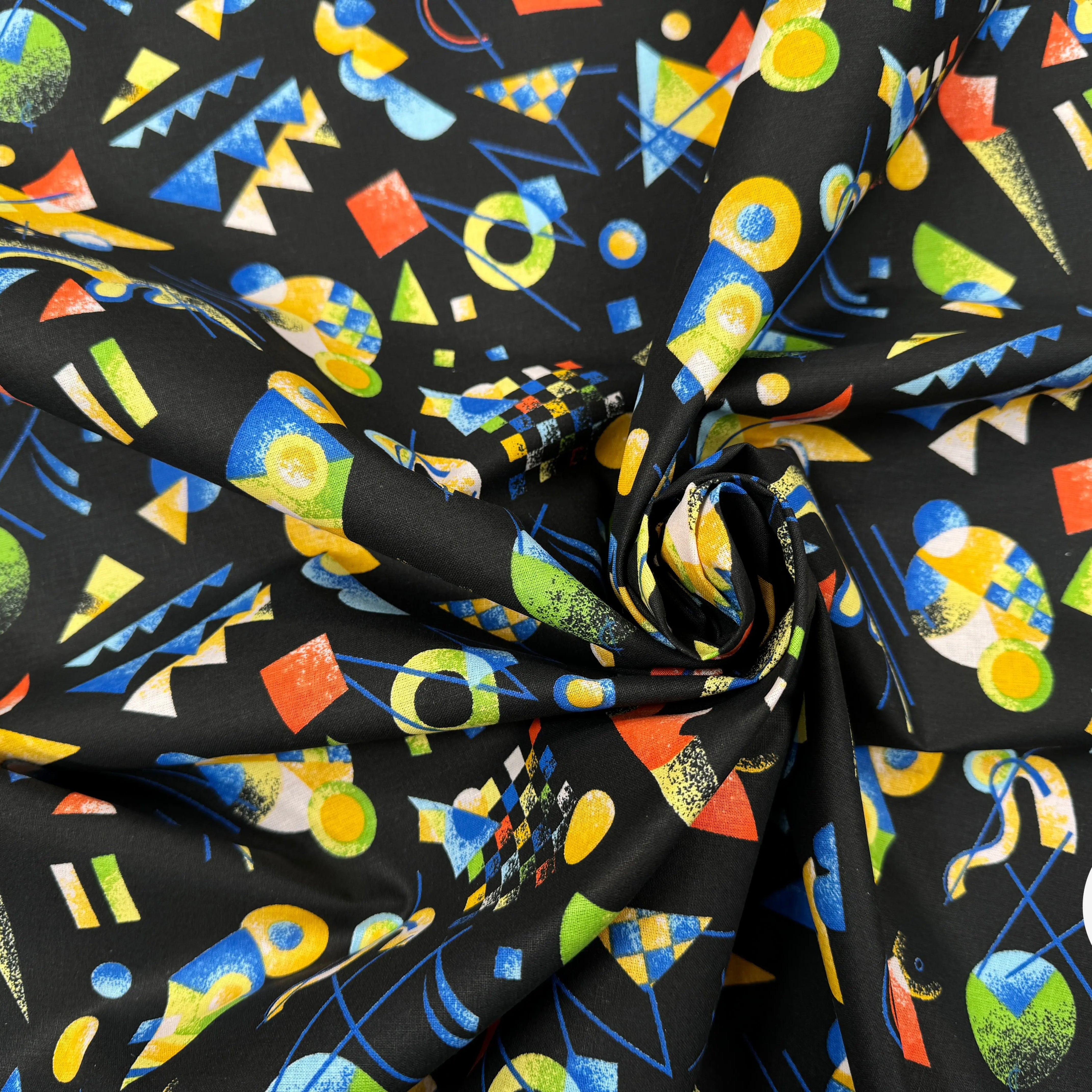 PERCALE DE COTON RETRO NOIR - My Little Coupon