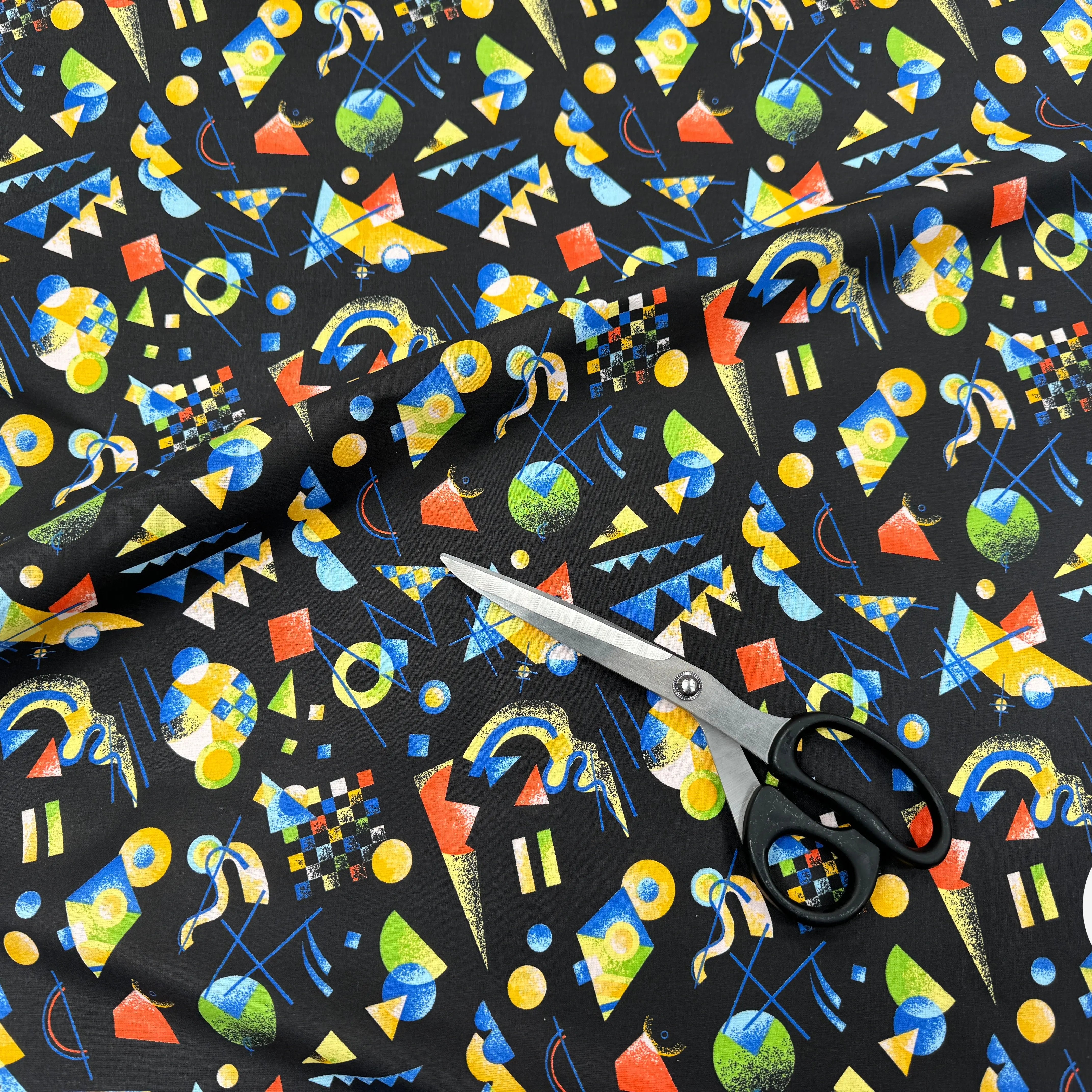 PERCALE DE COTON RETRO NOIR - My Little Coupon