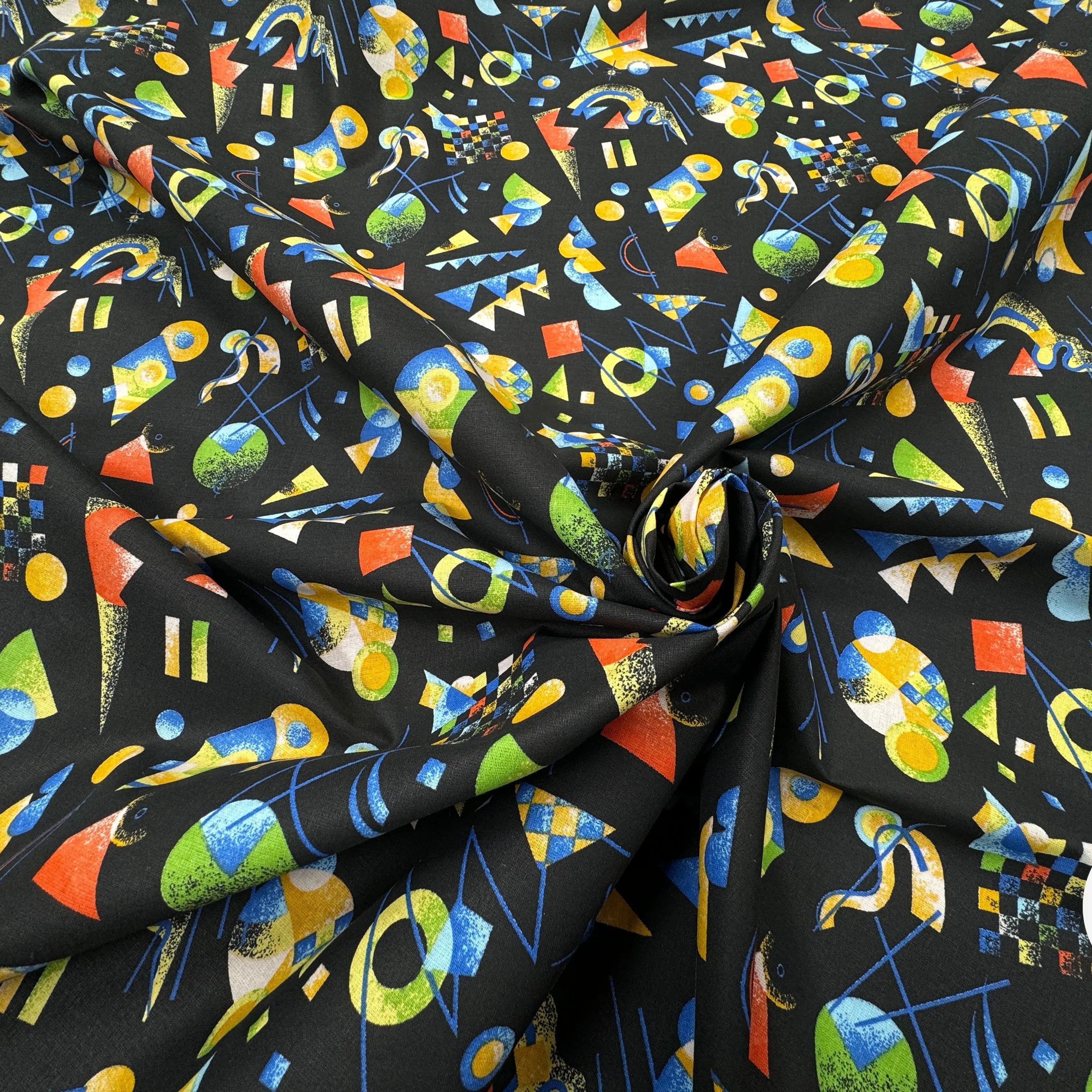 PERCALE DE COTON RETRO NOIR - My Little Coupon