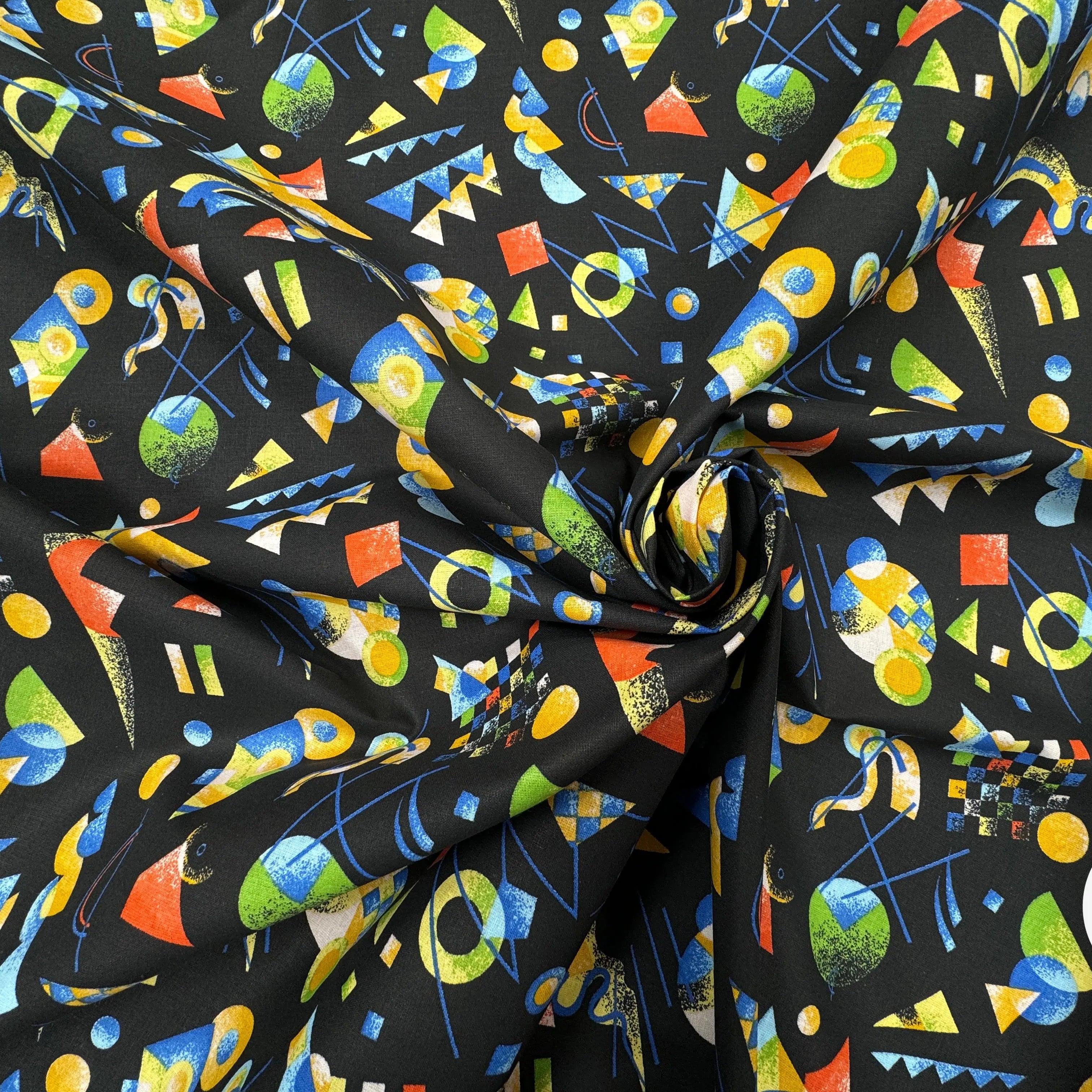 PERCALE DE COTON RETRO NOIR - My Little Coupon